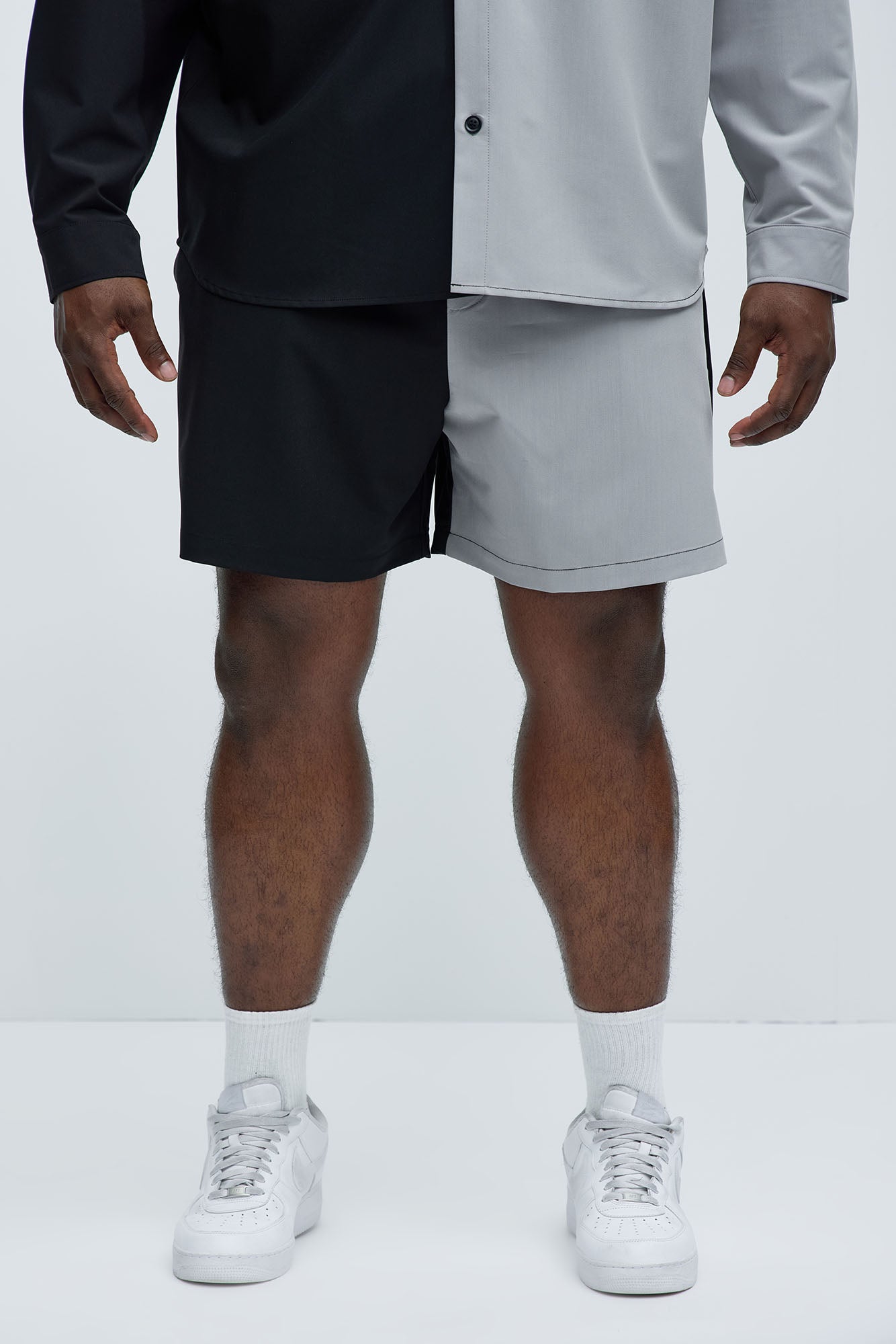Colorblock Casual Short - Black/combo - Image 6