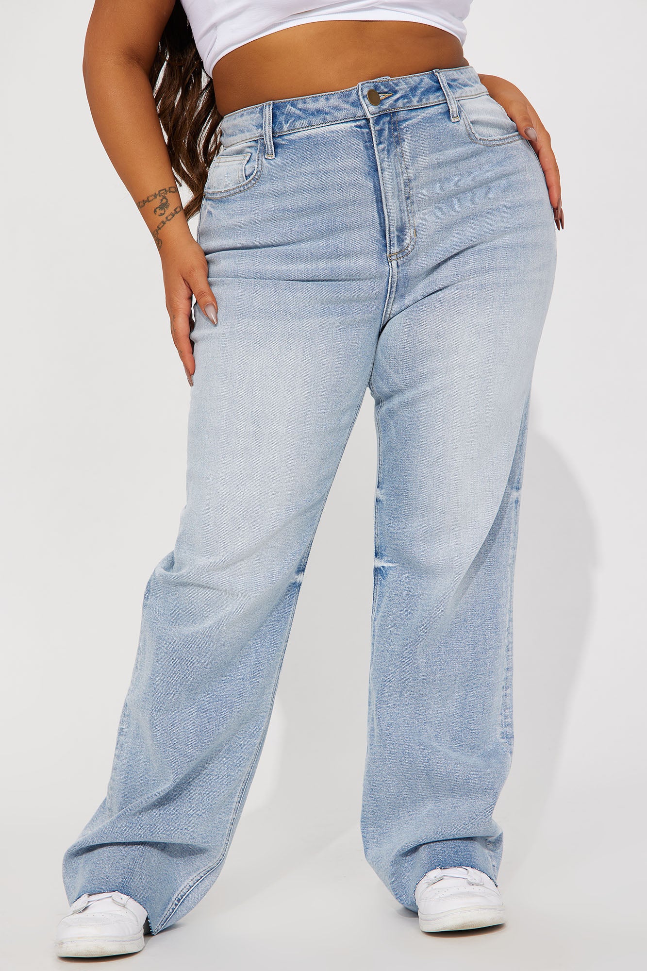 Tough Love Stretch Straight Leg Jean - Light Wash - Image 5
