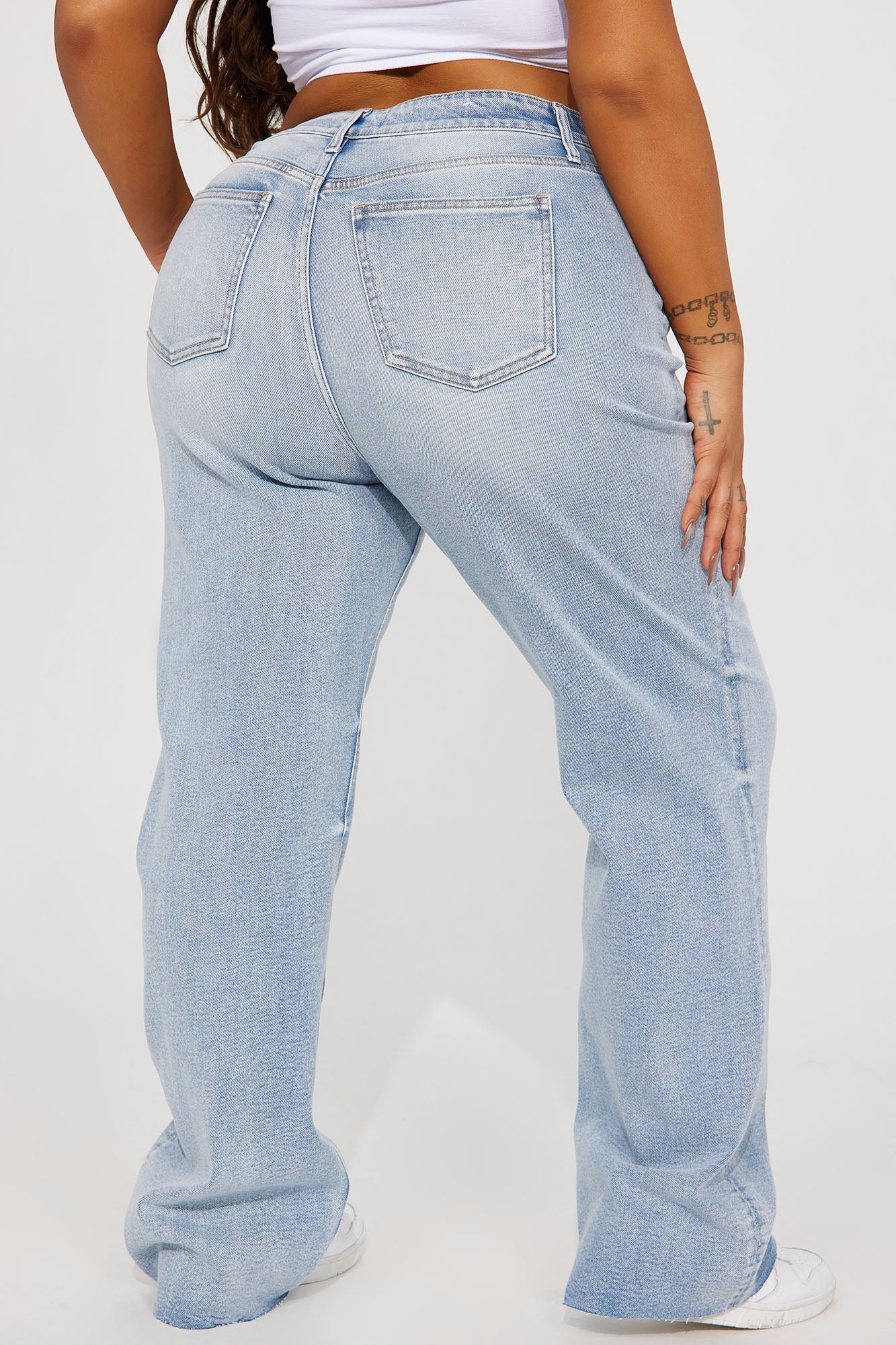 Tough Love Stretch Straight Leg Jean - Light Wash - Image 6
