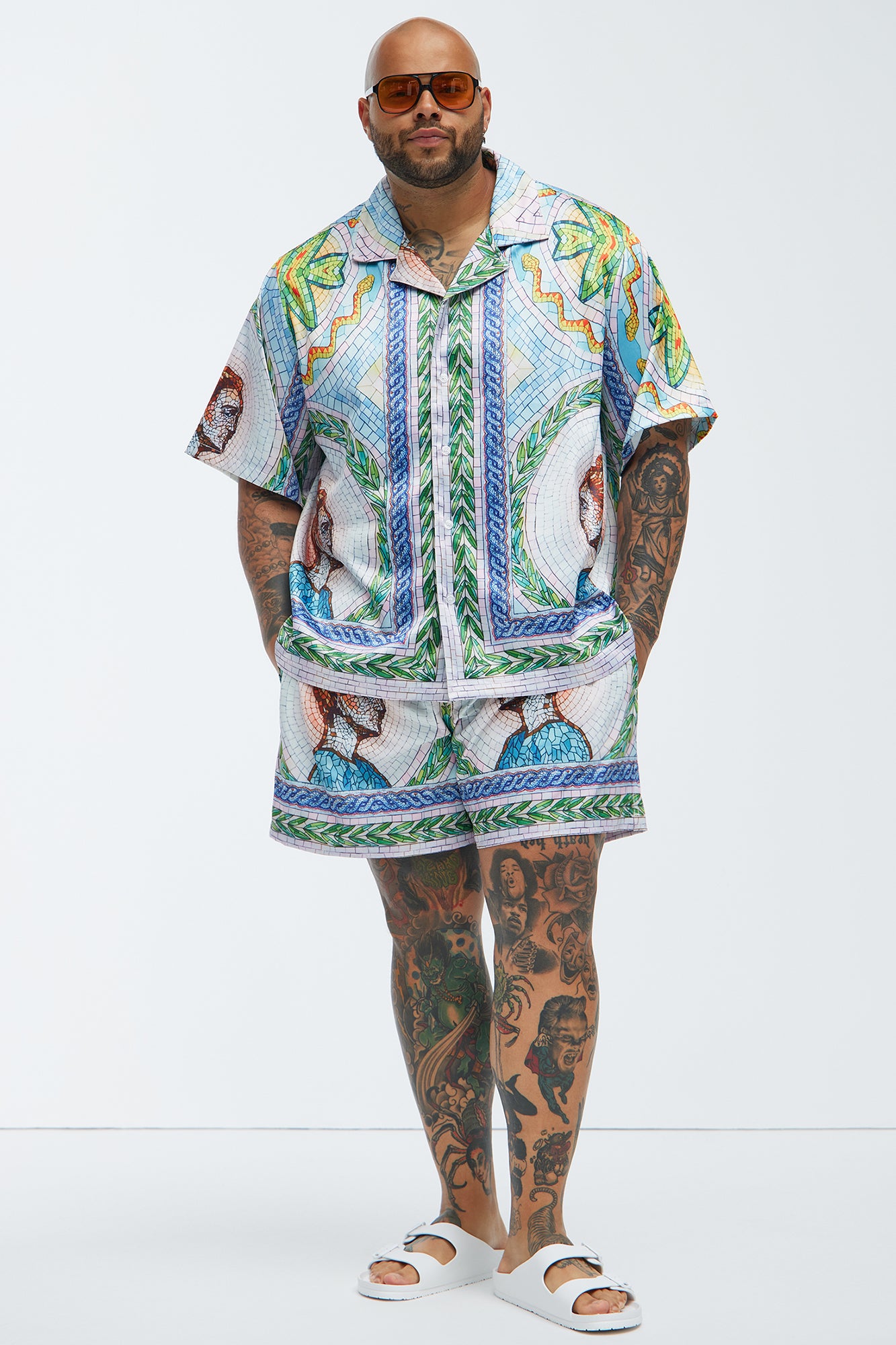 Atherton Mosaic Shirt - Blue/combo - Image 4