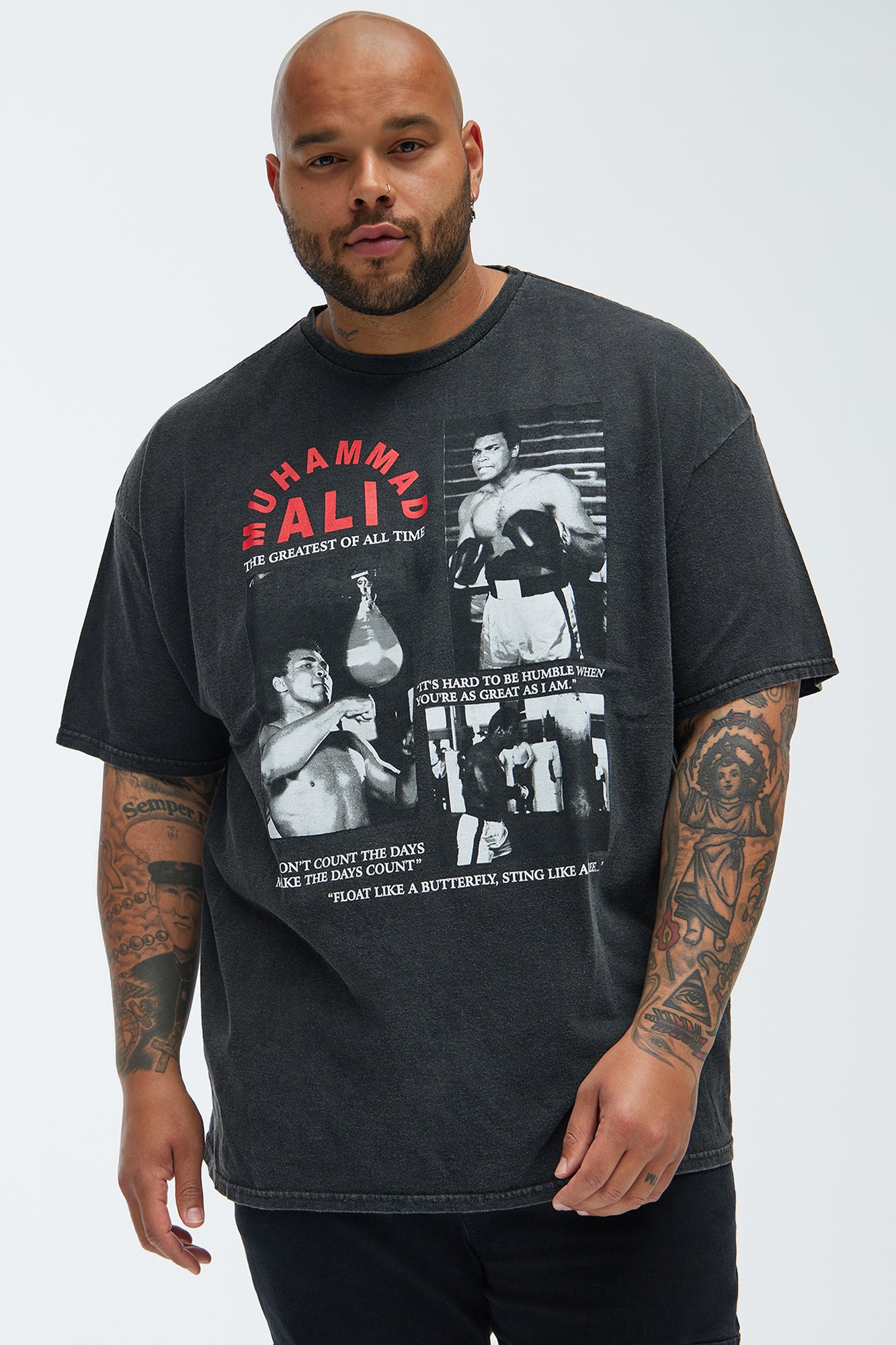 Muhammad Ali Do No Live In Regret Short Sleeve Tee - Black - Image 4