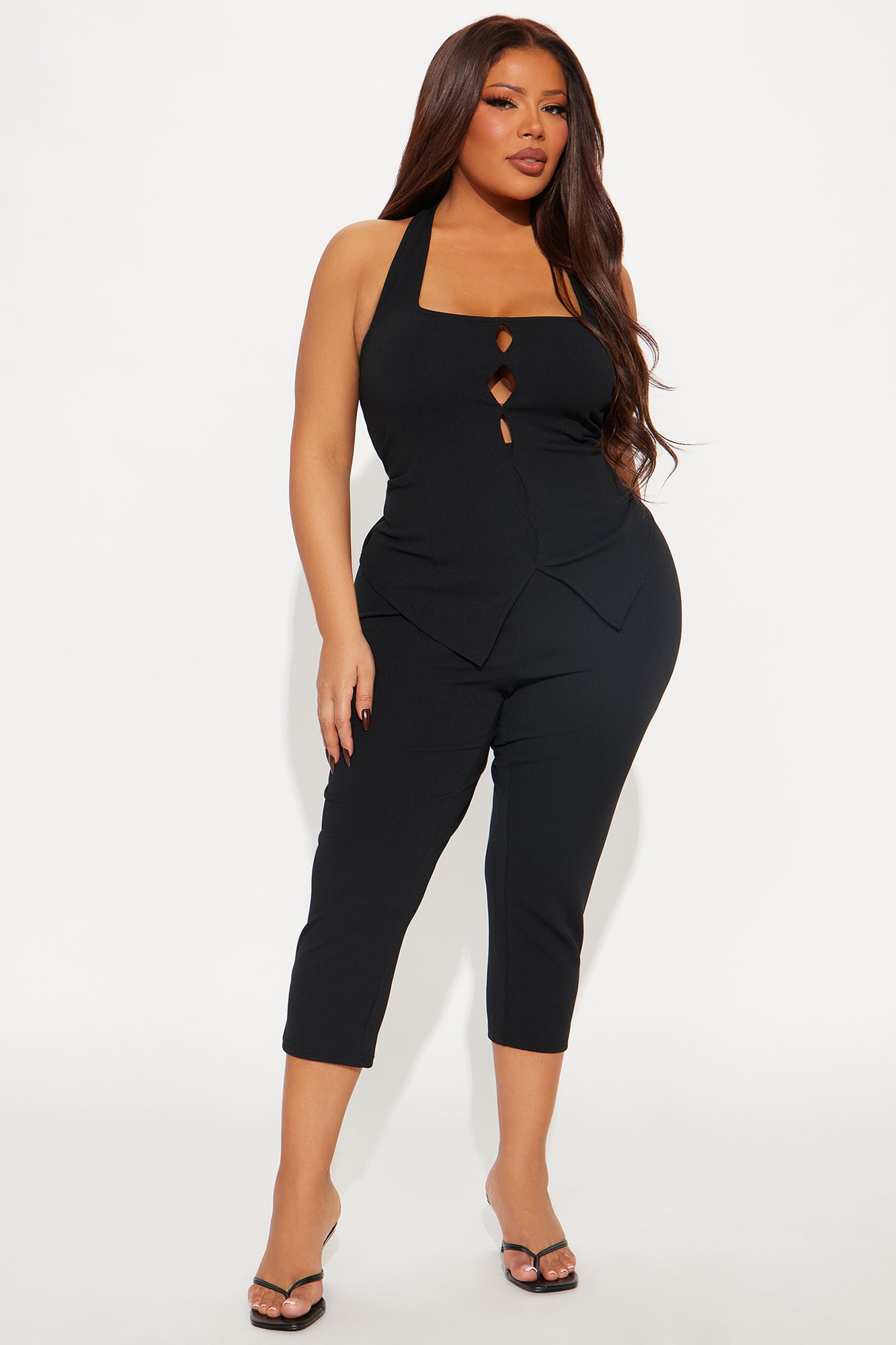 Lovely Day Capri Set - Black - Image 4