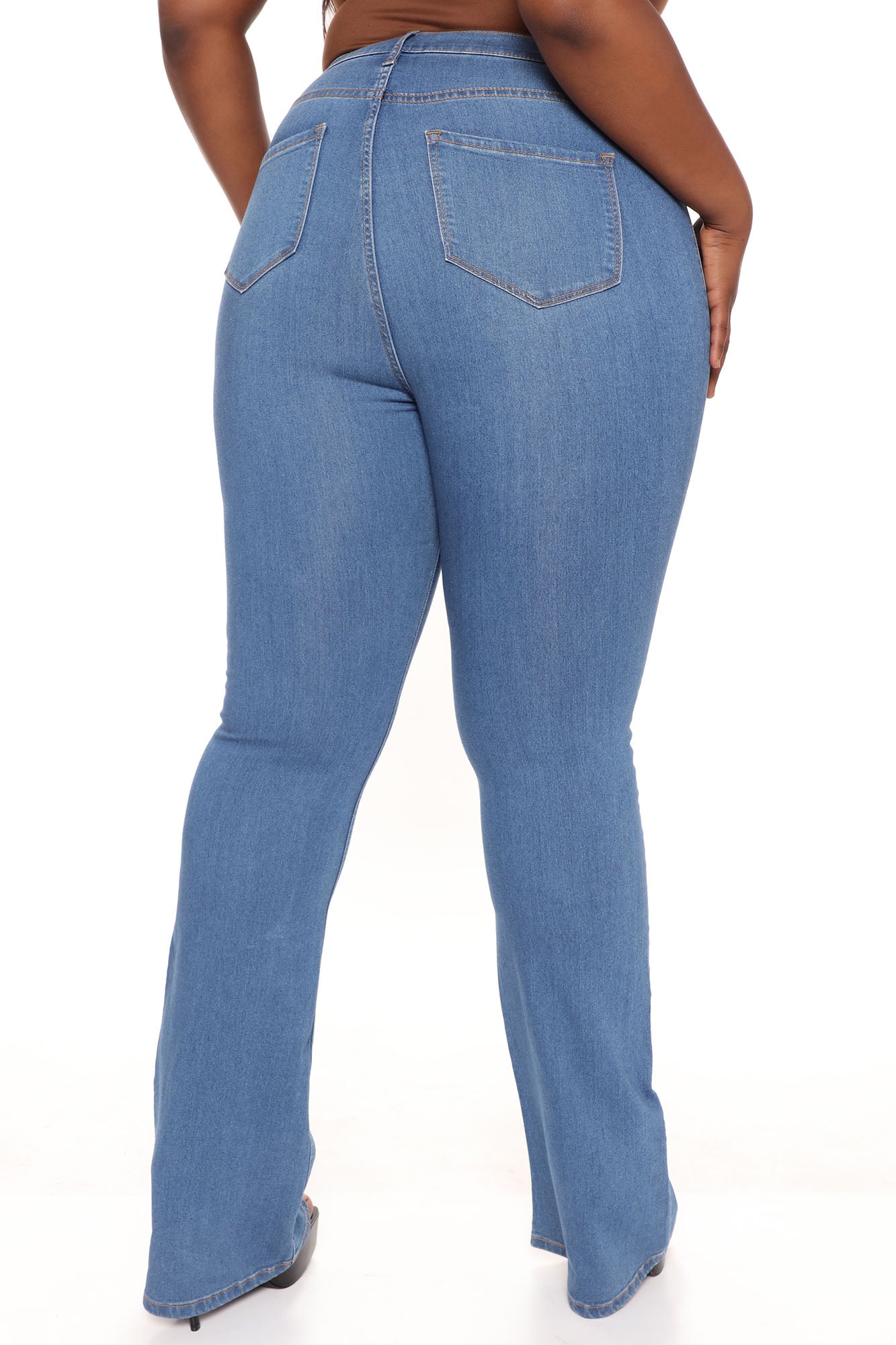 Tall Deep In My Soul Flare Jeans - Medium Blue Wash - Image 7