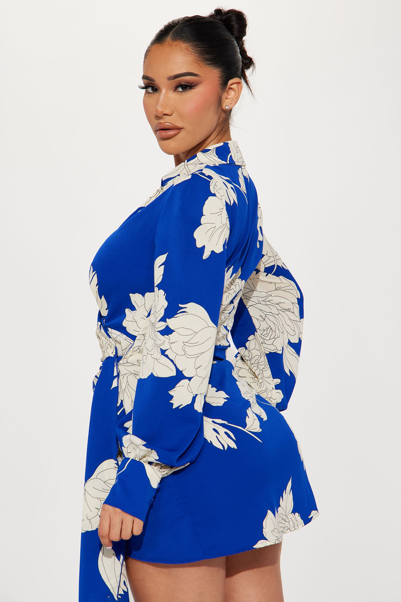 Alina Mini Dress - Royal/combo - Image 3