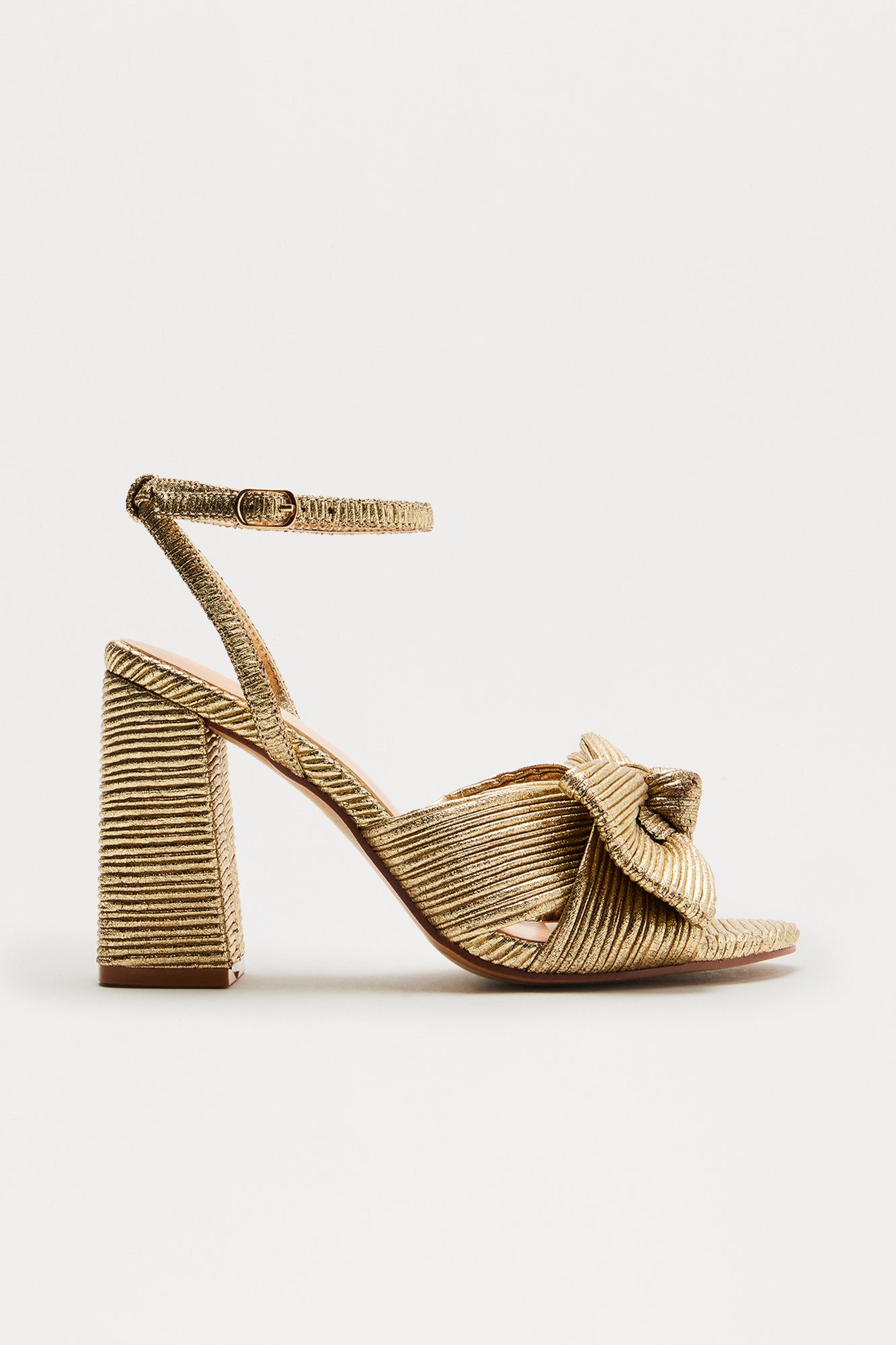 Tinsel Bow Heels - Gold - Image 3