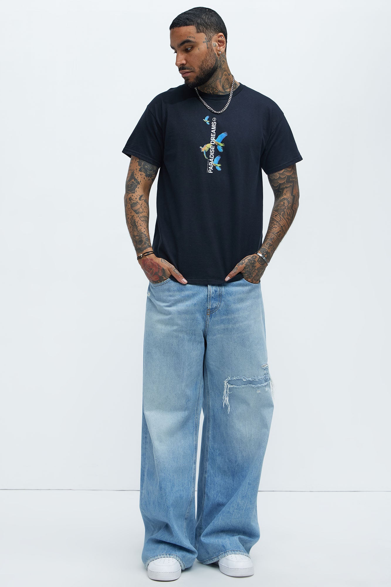 Paradise Dreams Forever Short Sleeve Tee - Black - Image 3