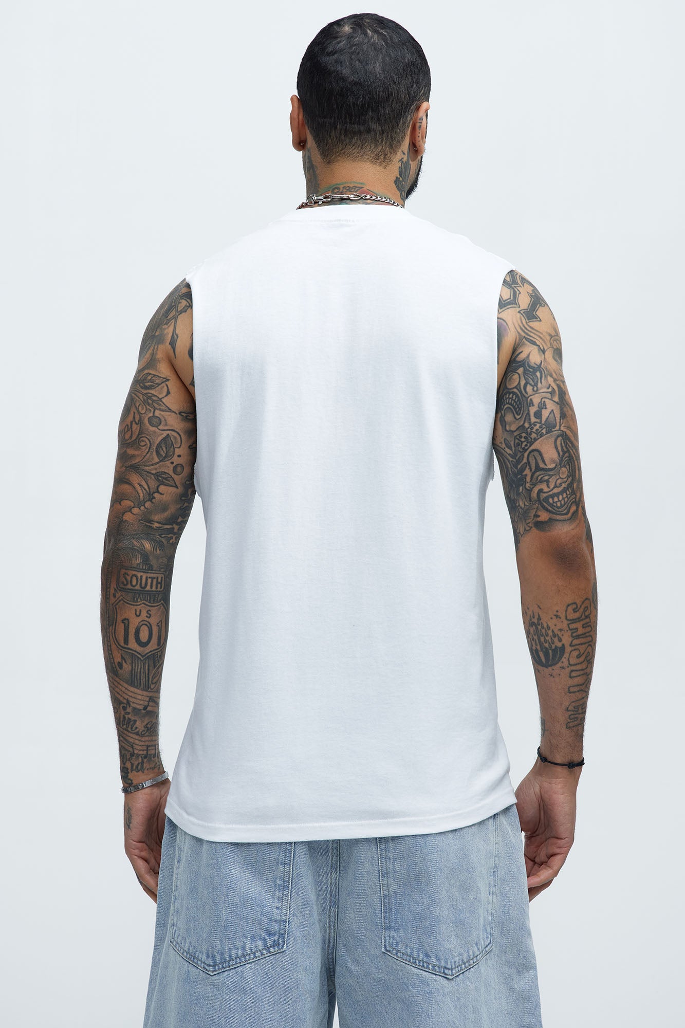 Unlimited Collection Muscle Tee - White - Image 4