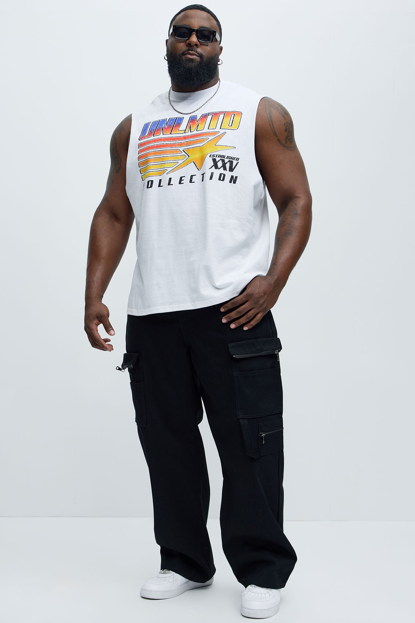 Unlimited Collection Muscle Tee - White - Image 6