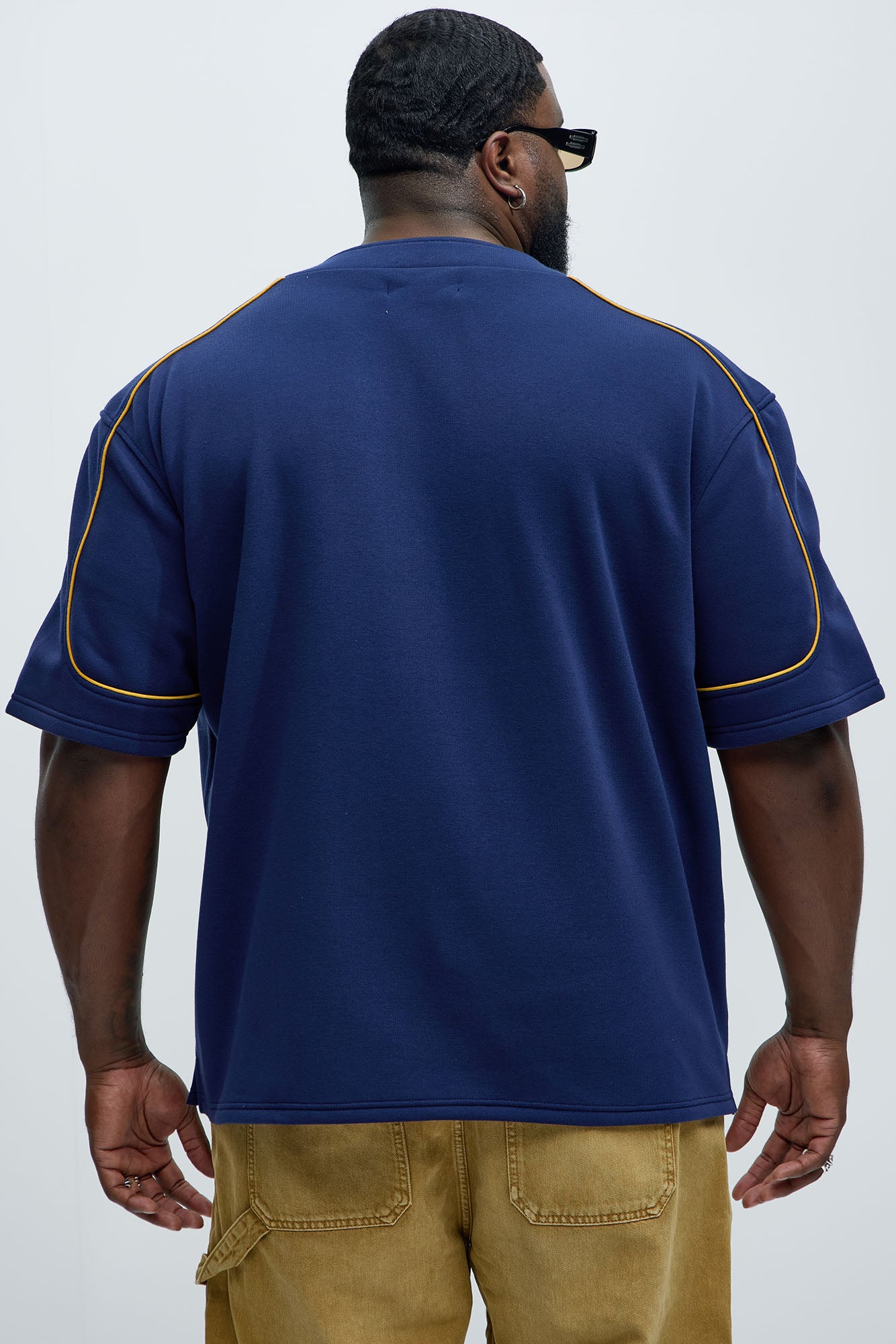 Authentic Short Sleeve Henley - Navy - Image 9