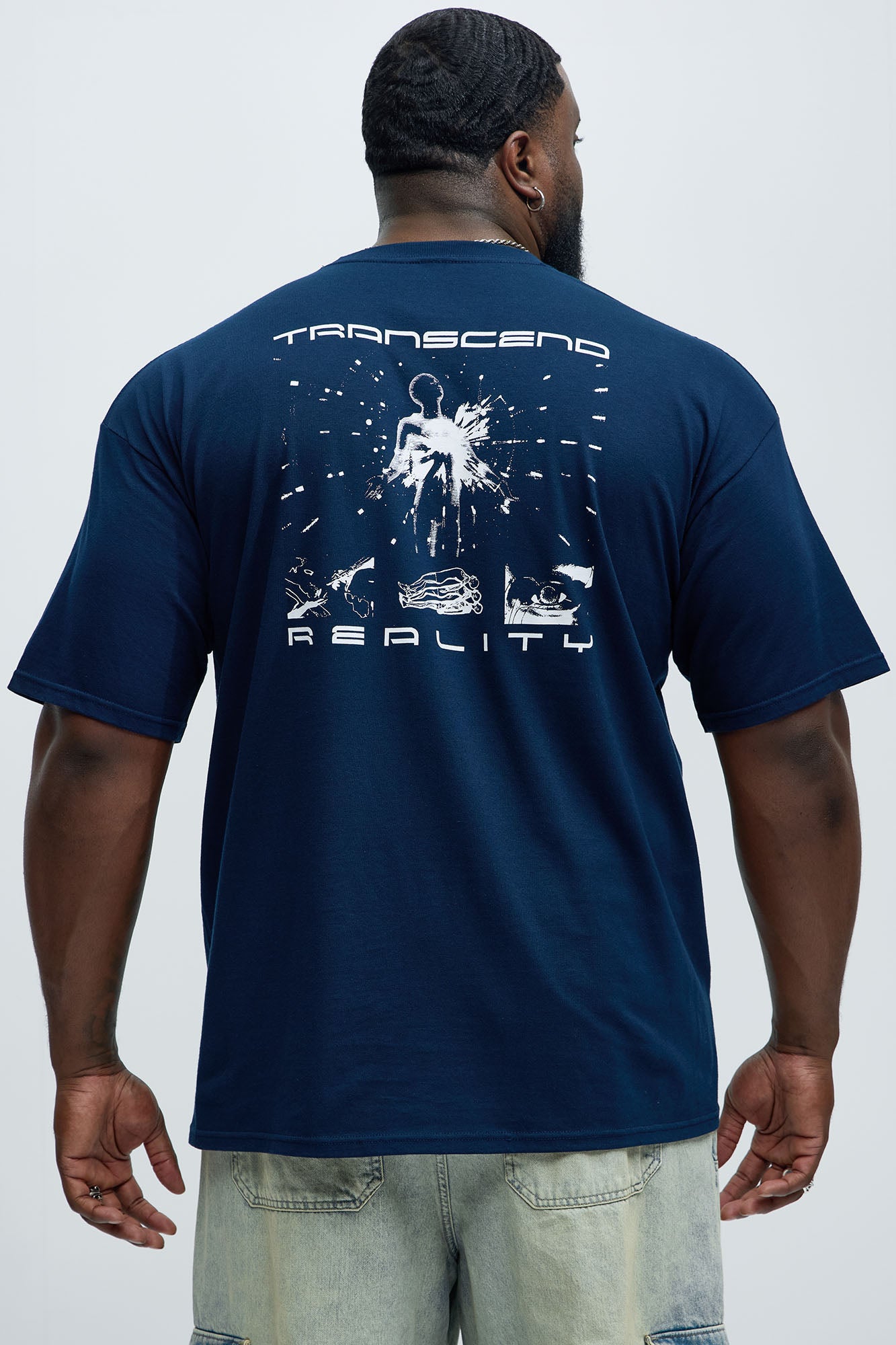 Transend Reality Short Sleeve Tee - Navy - Image 6