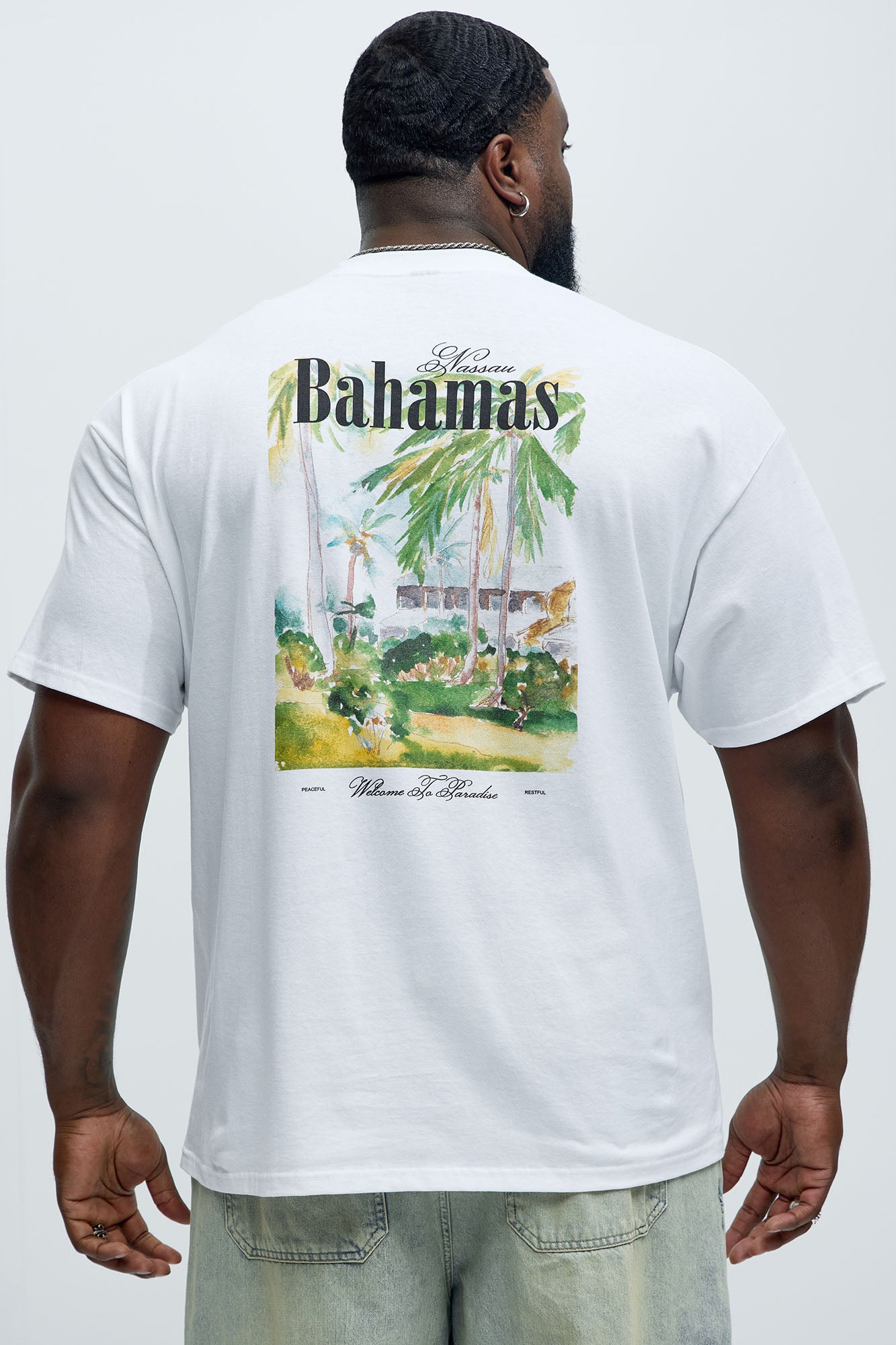 Bermuda Bahama Short Sleeve Tee - White - Image 6
