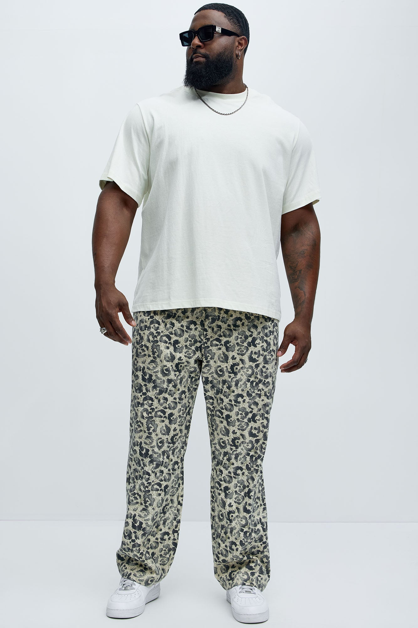 Spot Me Leopard Straight Jeans - Multi Color - Image 6