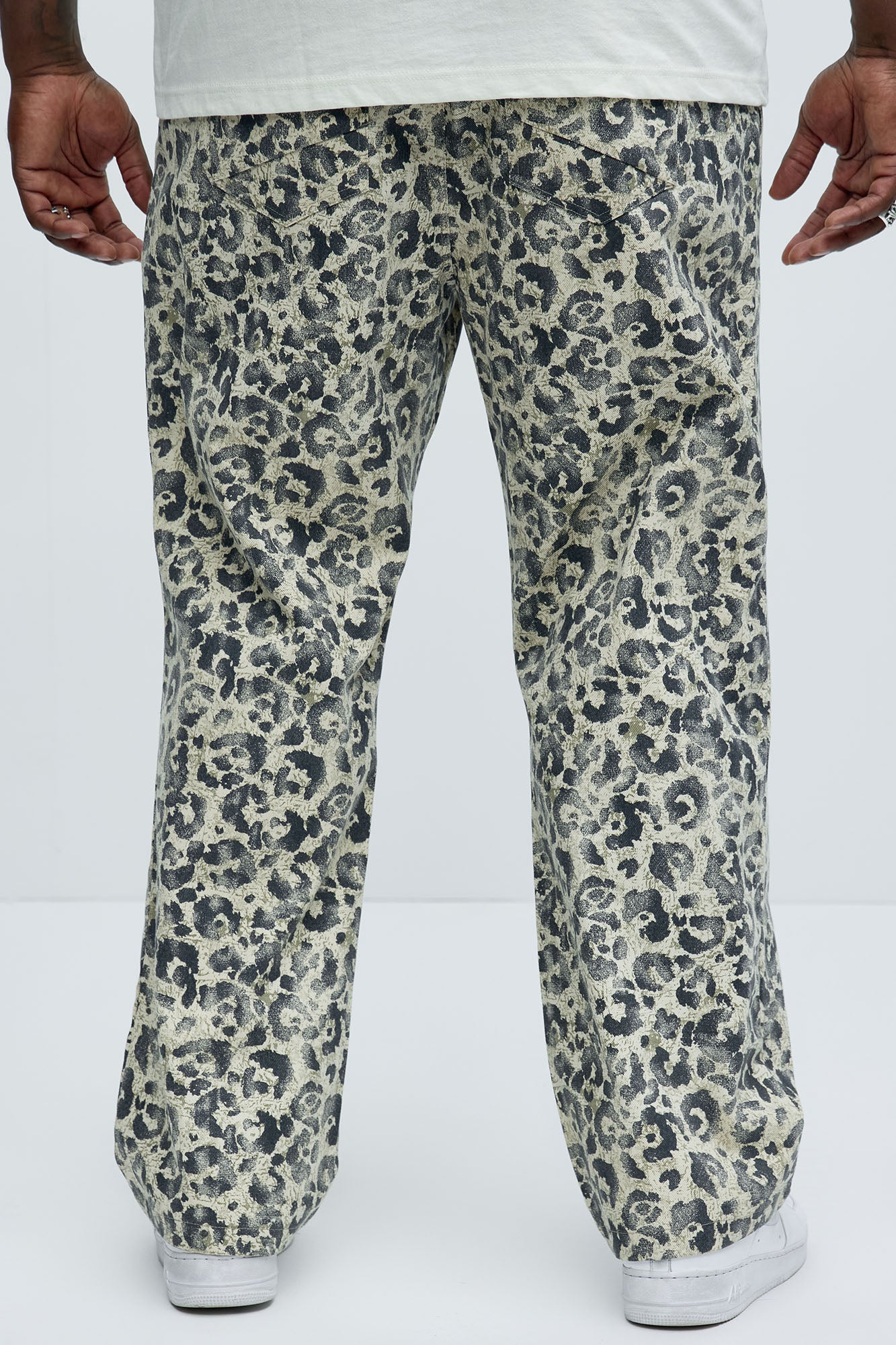 Spot Me Leopard Straight Jeans - Multi Color - Image 8