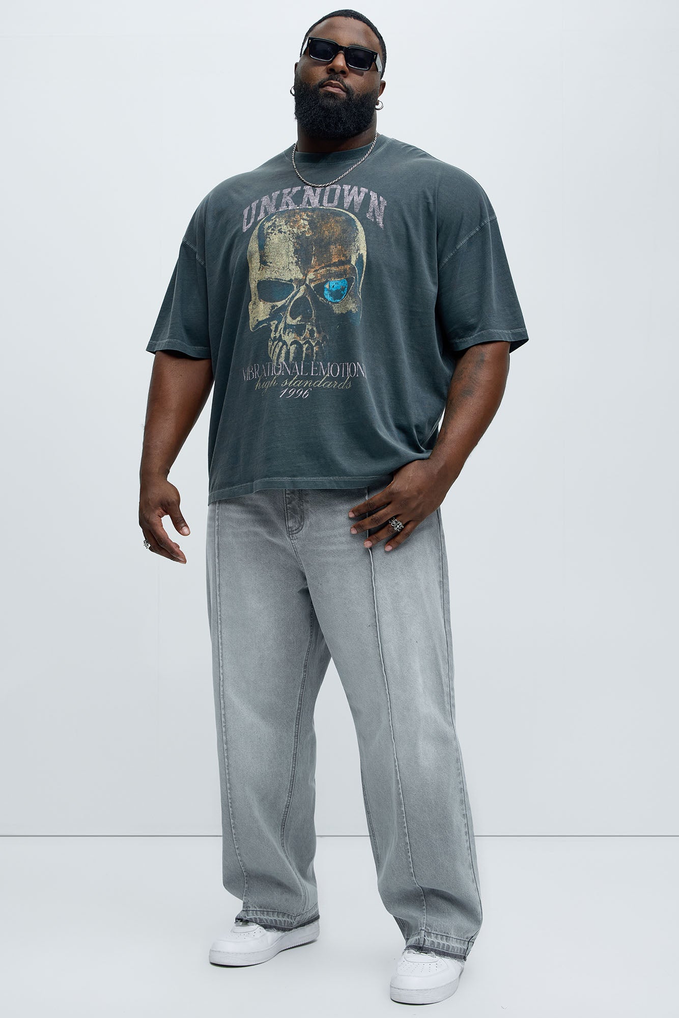 Unknown High Standards Oversized Short Sleeve Tee - Grey - Image 5