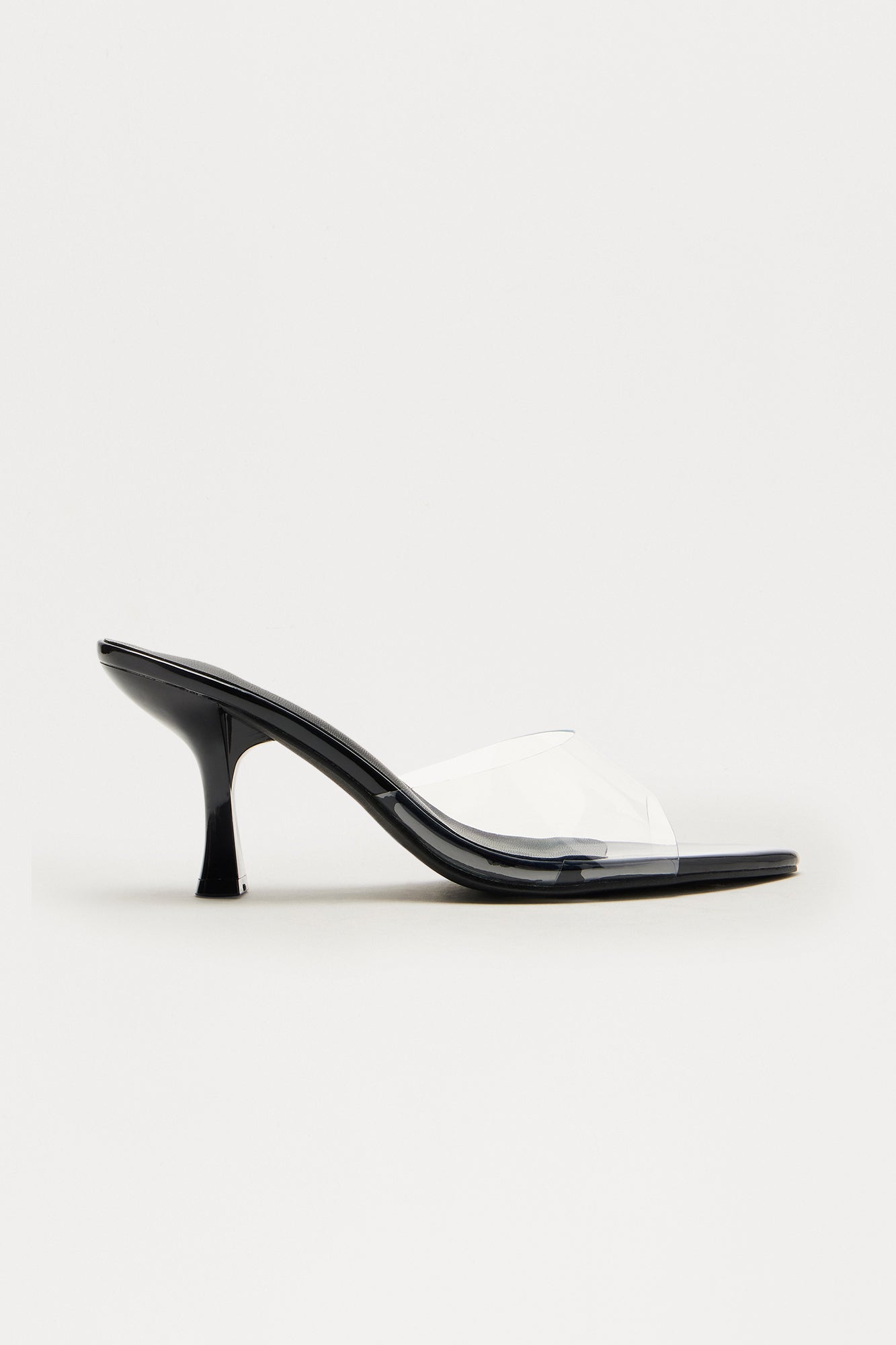 Midnight Clear PVC Mules - Black - Image 3