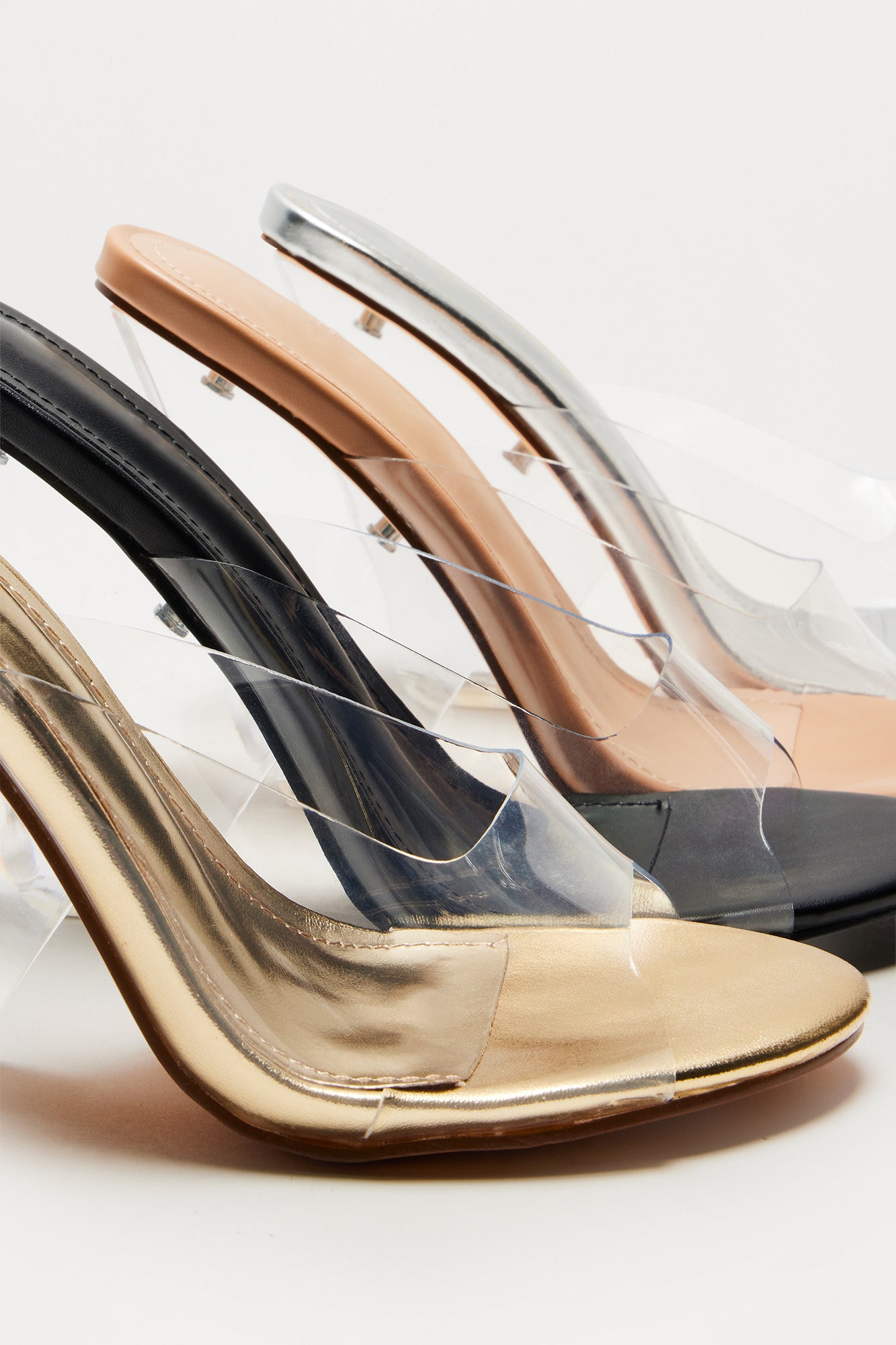 Electric Clear Novelty Wedges - Black - Image 4