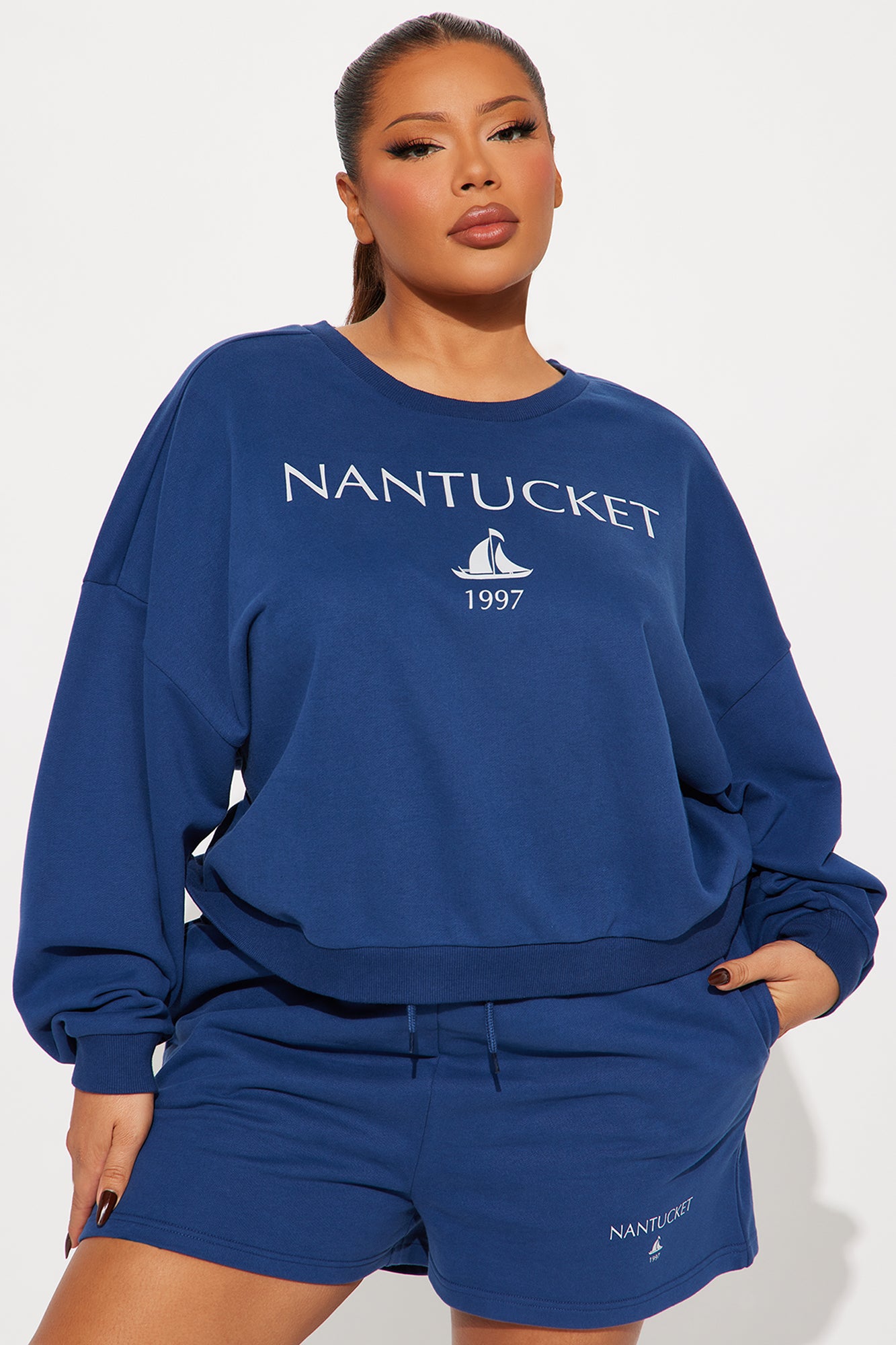 Nantucket Coast Short Set - Navy - Image 5