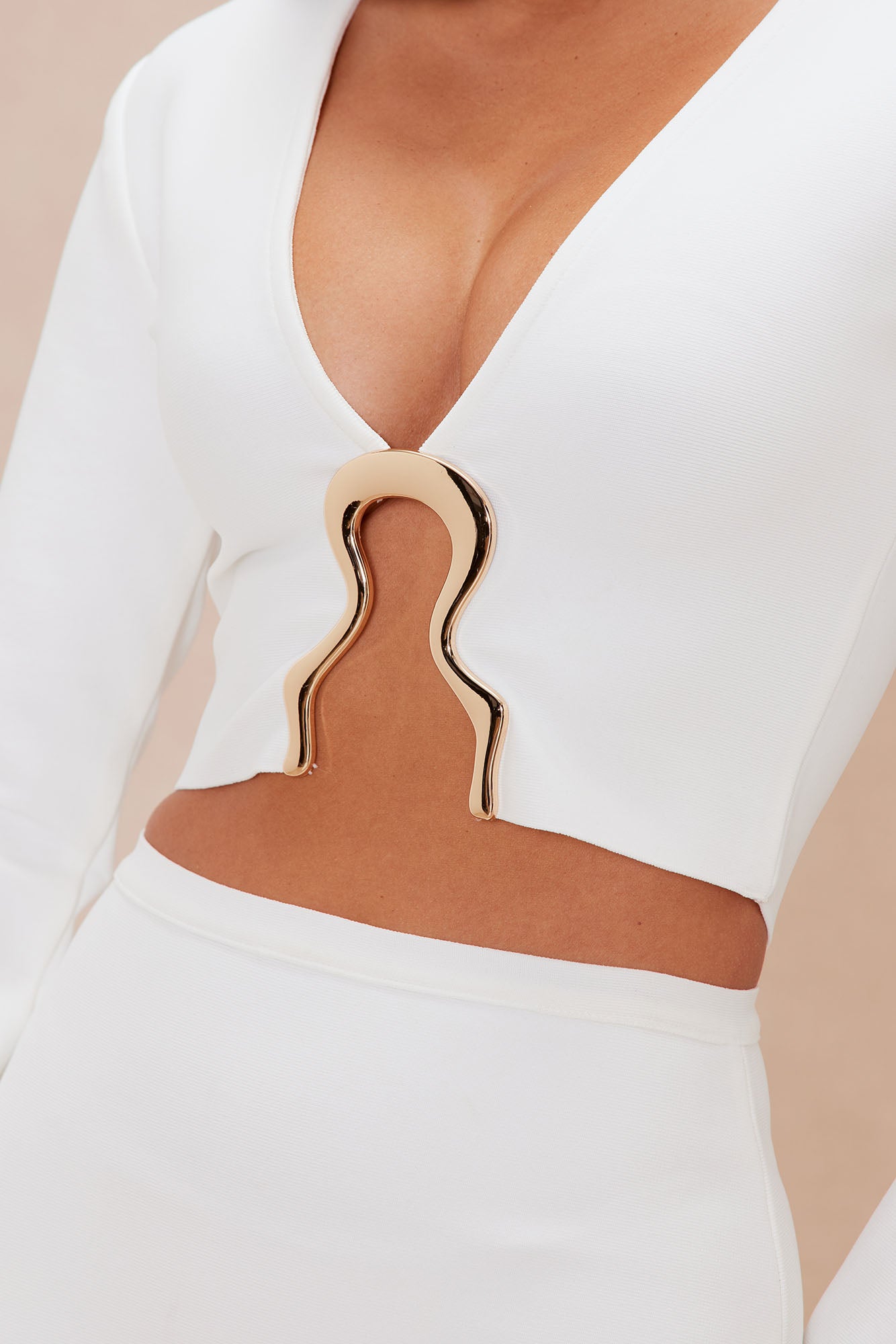 Bree Bandage Top - White - Image 3