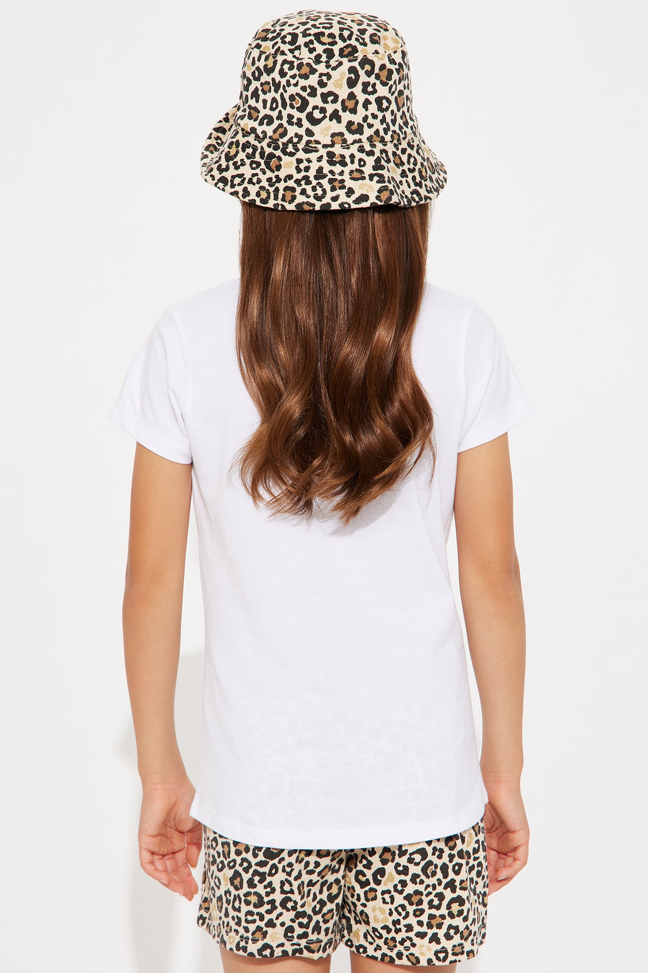 Mini Boss Babe Short Set With Bucket Hat - White/combo - Image 3