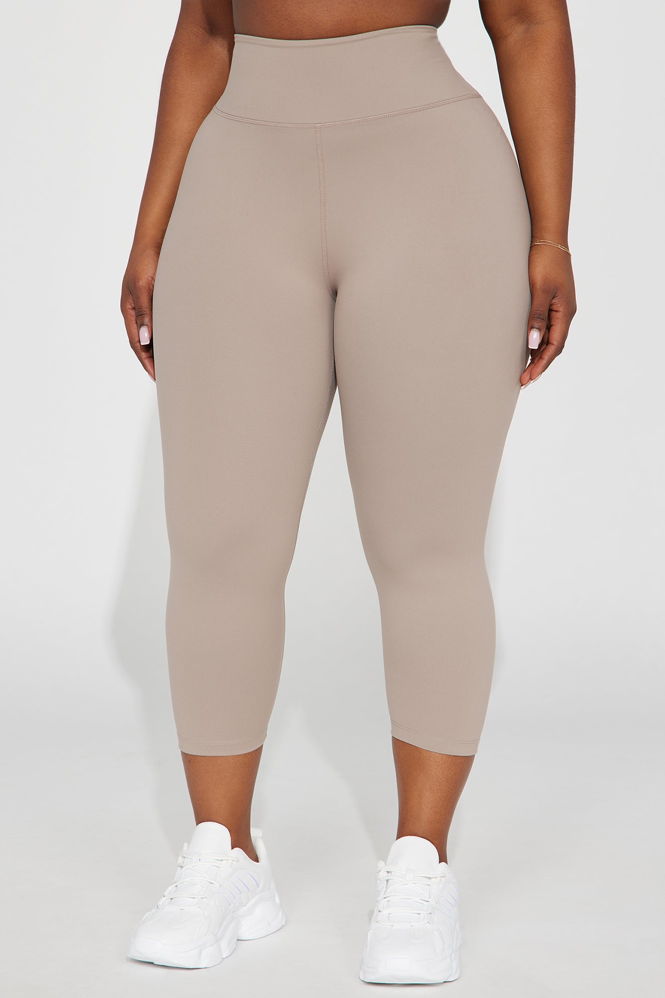 Flexibility Super Soft Capri Active Legging - Taupe - Image 6