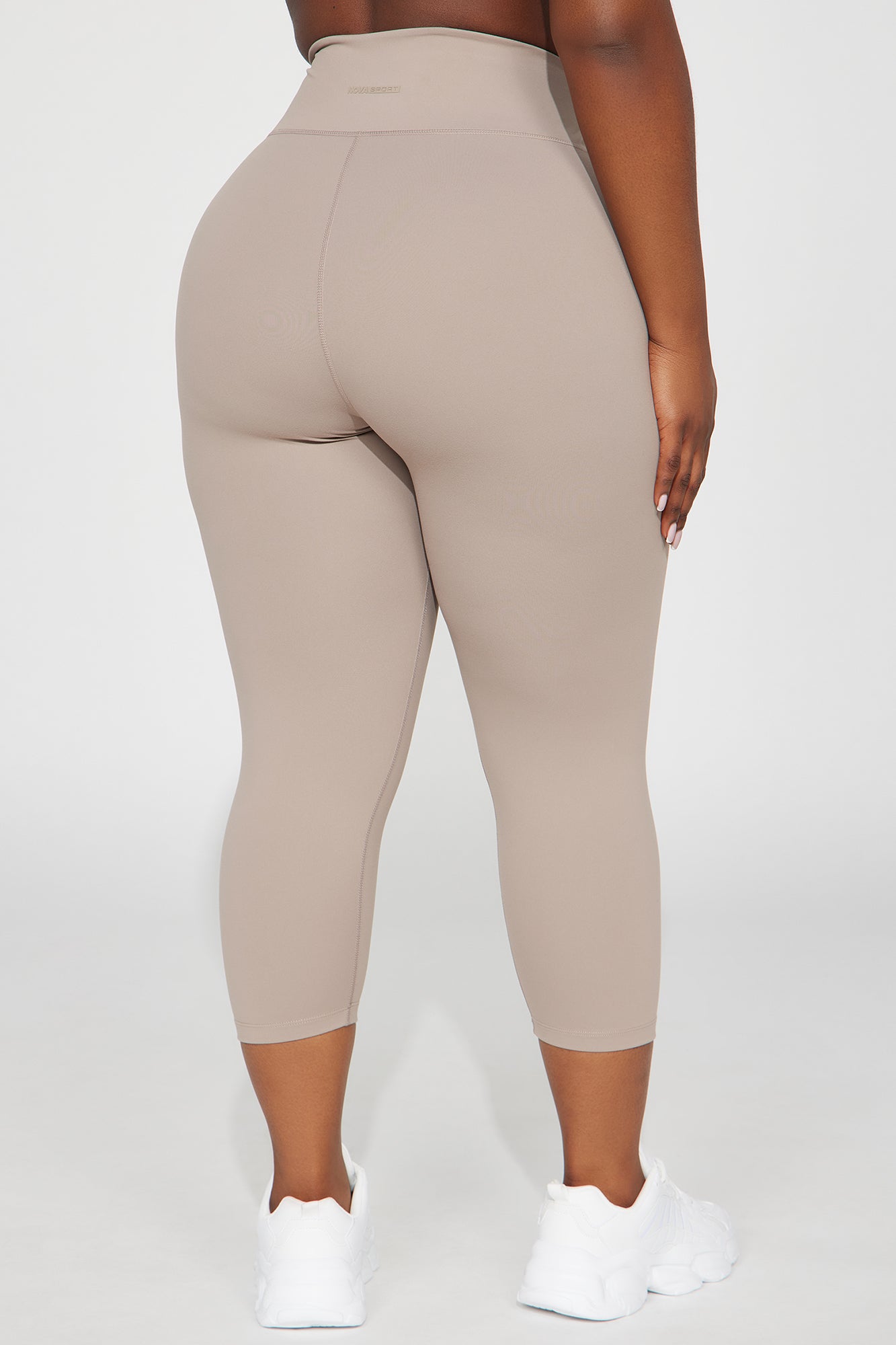 Flexibility Super Soft Capri Active Legging - Taupe - Image 8