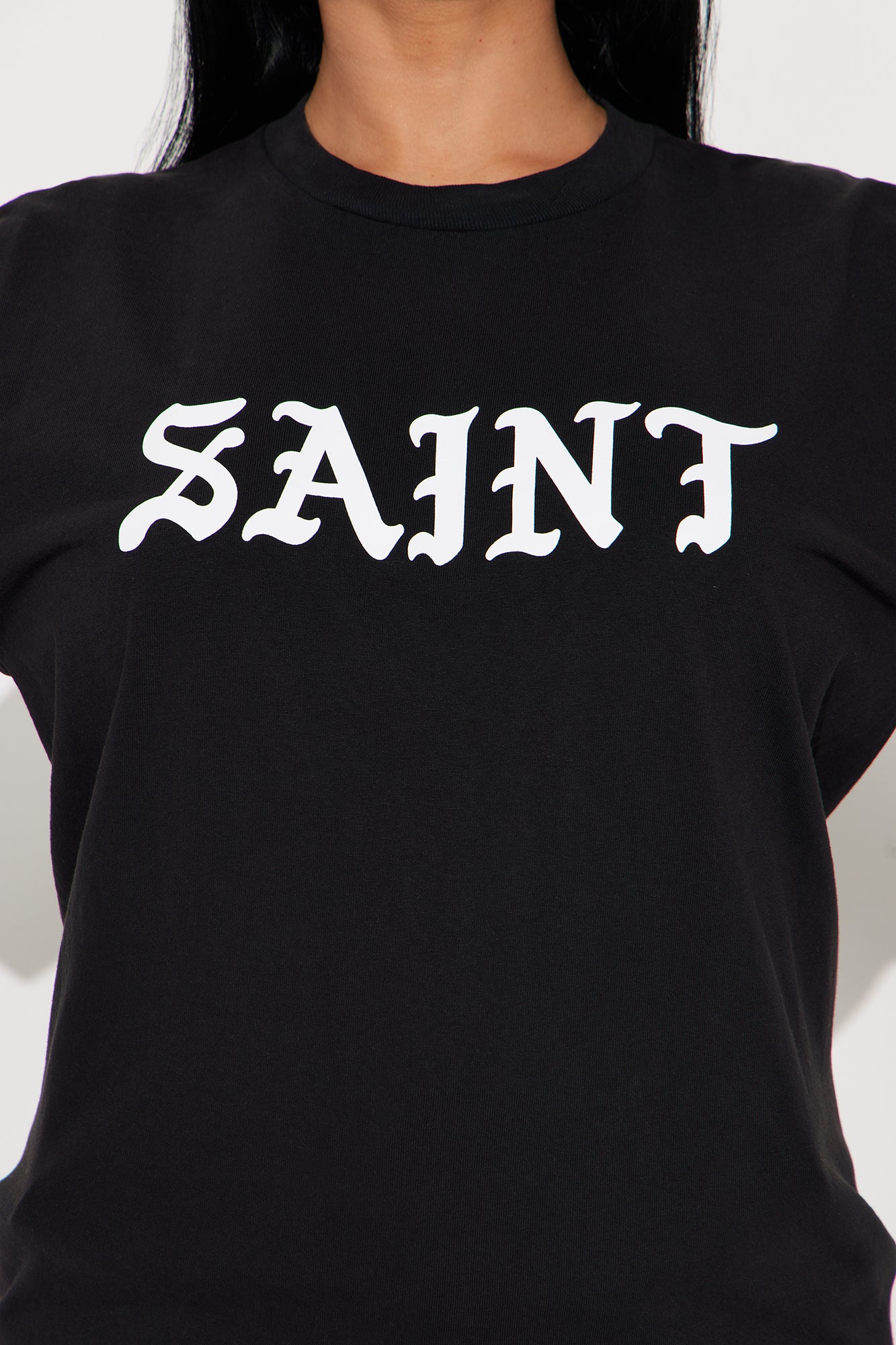 Always A Saint Washed Tee - Black - Image 3