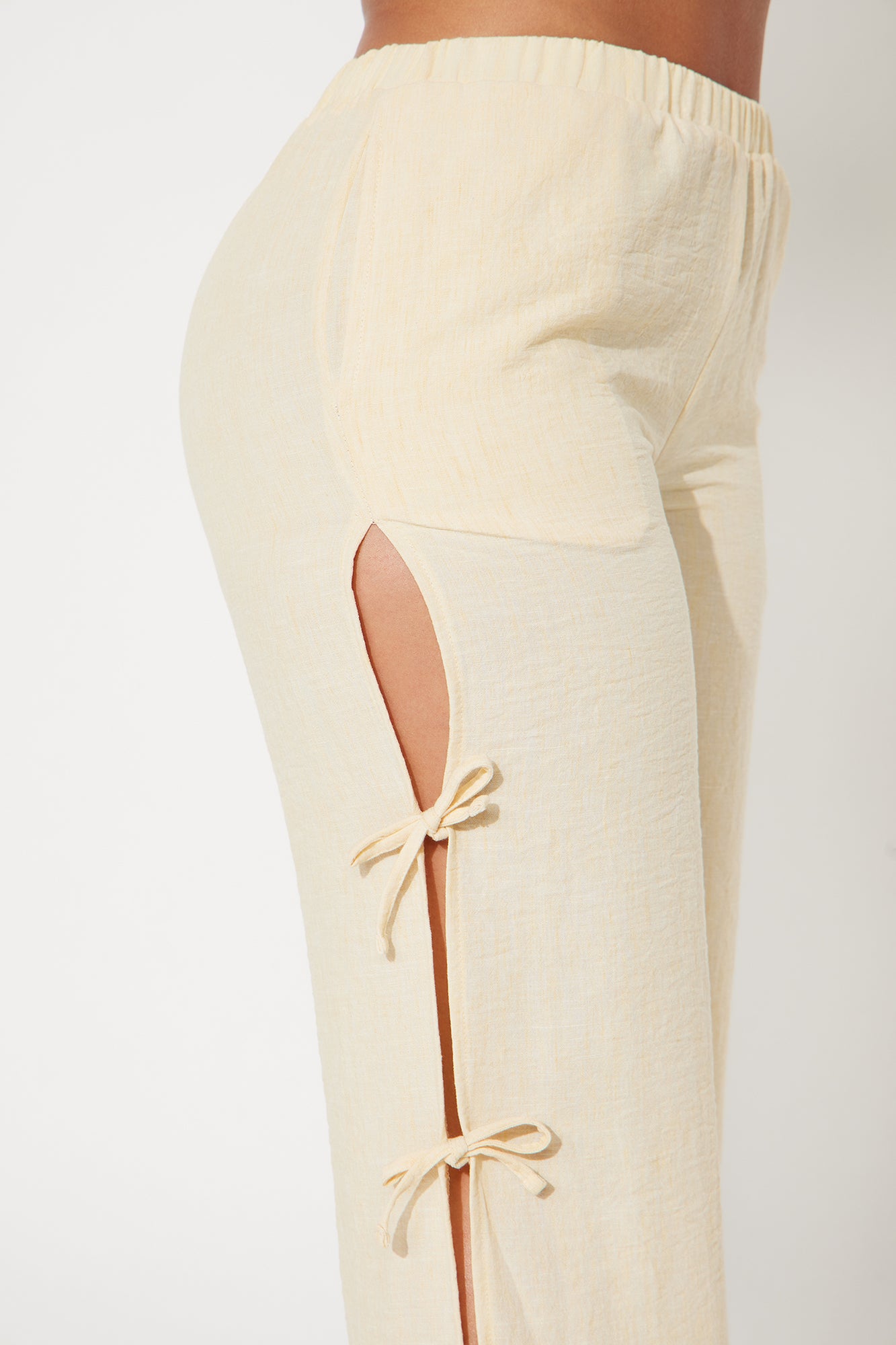 In A Cutesy Mood Pant Set - Butter Yellow - Image 4