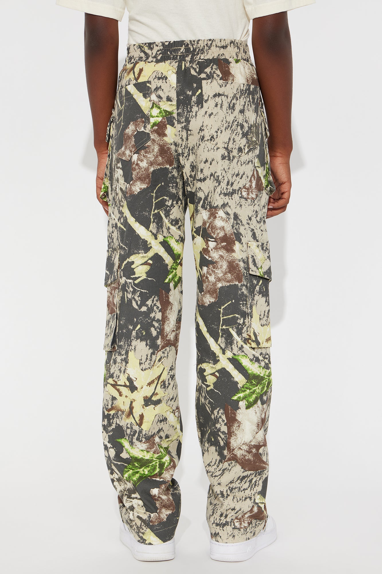 Mini Worker Slim Cargo Pants - Green/combo - Image 4