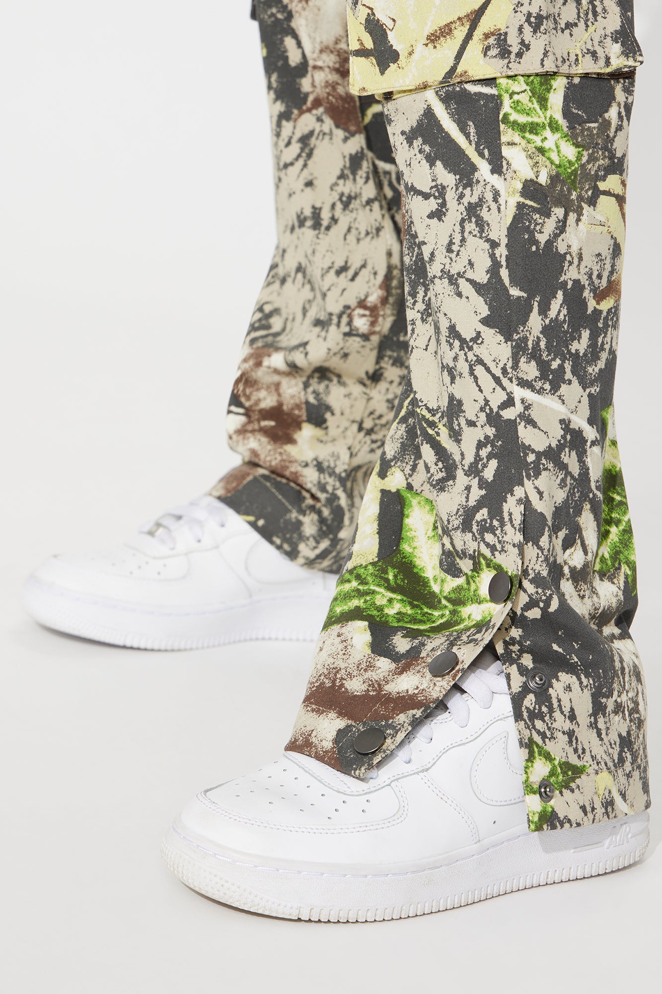 Mini Worker Slim Cargo Pants - Green/combo - Image 3