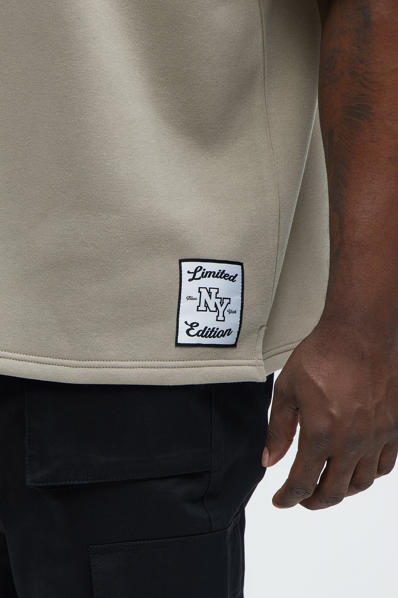 Classic New York Short Sleeve Henley - Stone - Image 9