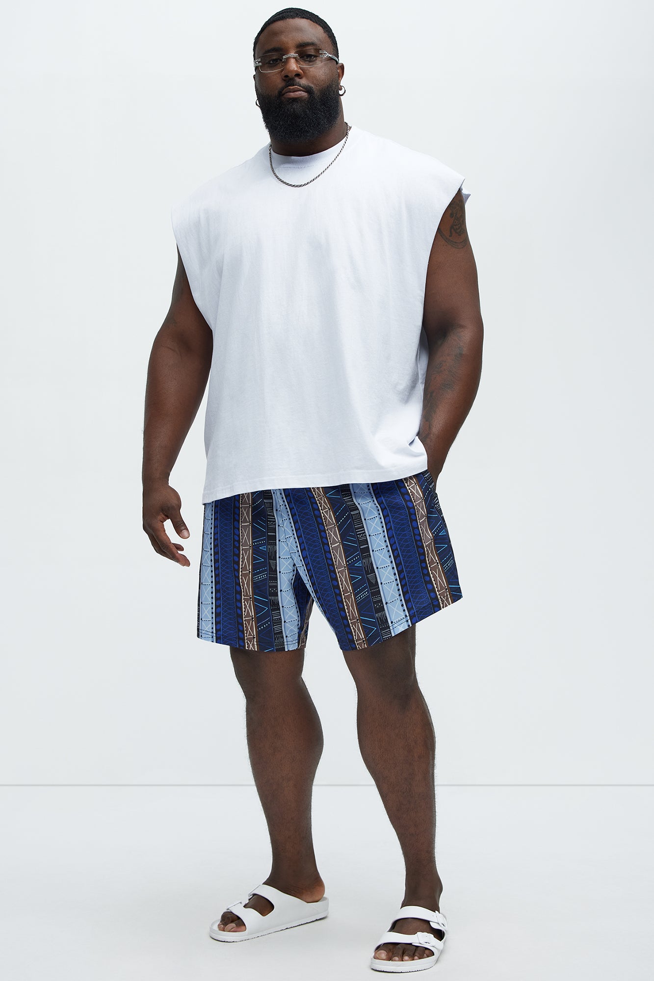 Tribal Tapestry Printed Swim Classic Trunk - Multi Color - Image 6