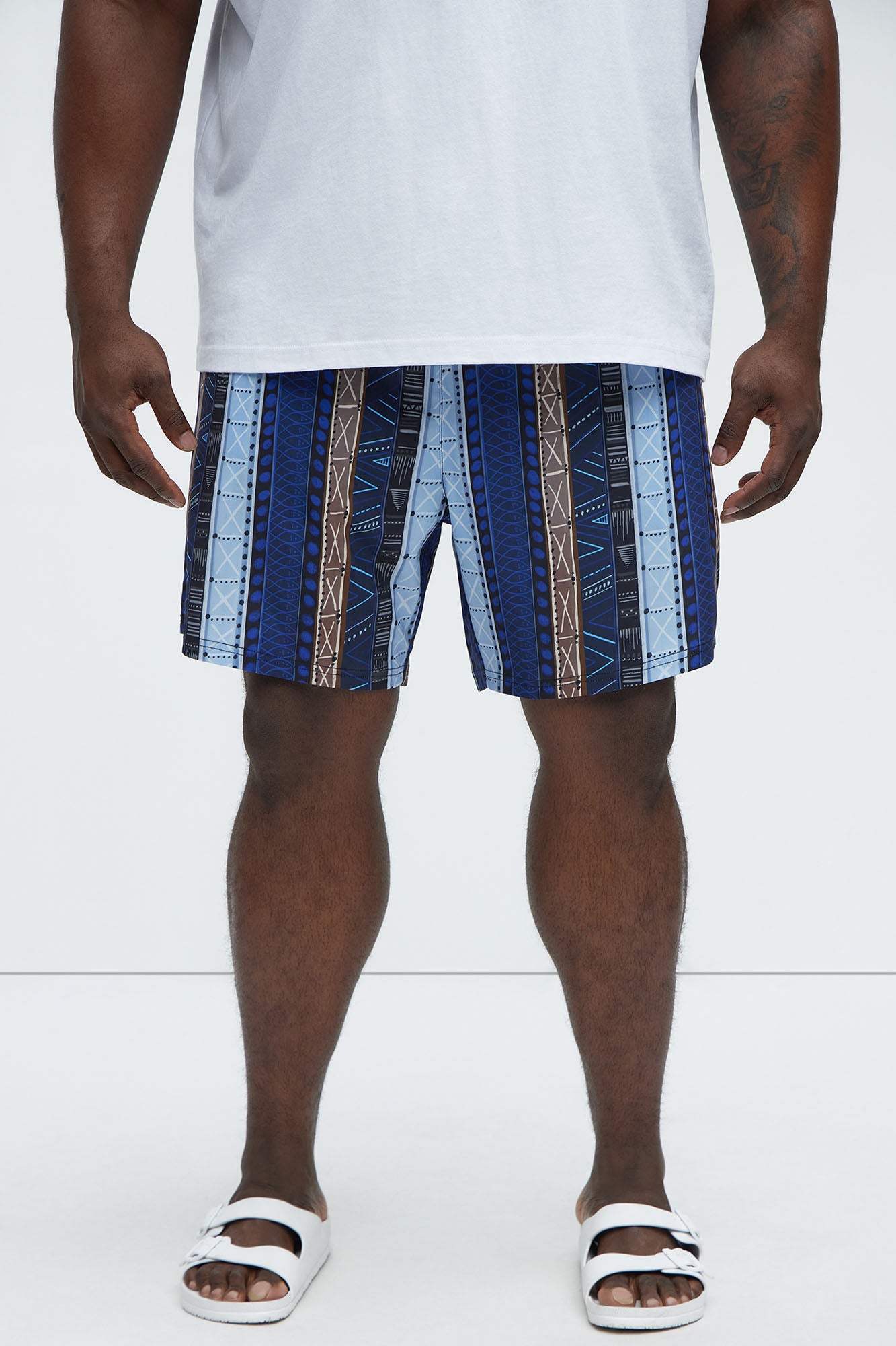 Tribal Tapestry Printed Swim Classic Trunk - Multi Color - Image 5
