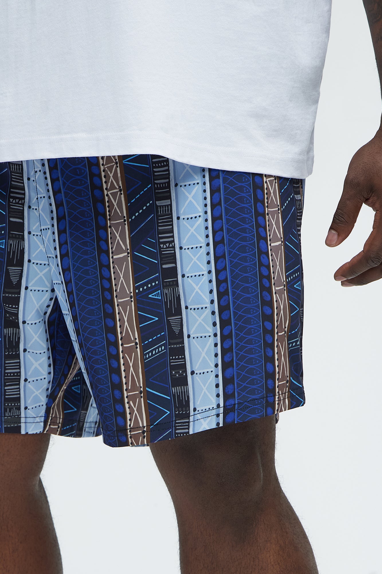 Tribal Tapestry Printed Swim Classic Trunk - Multi Color - Image 7