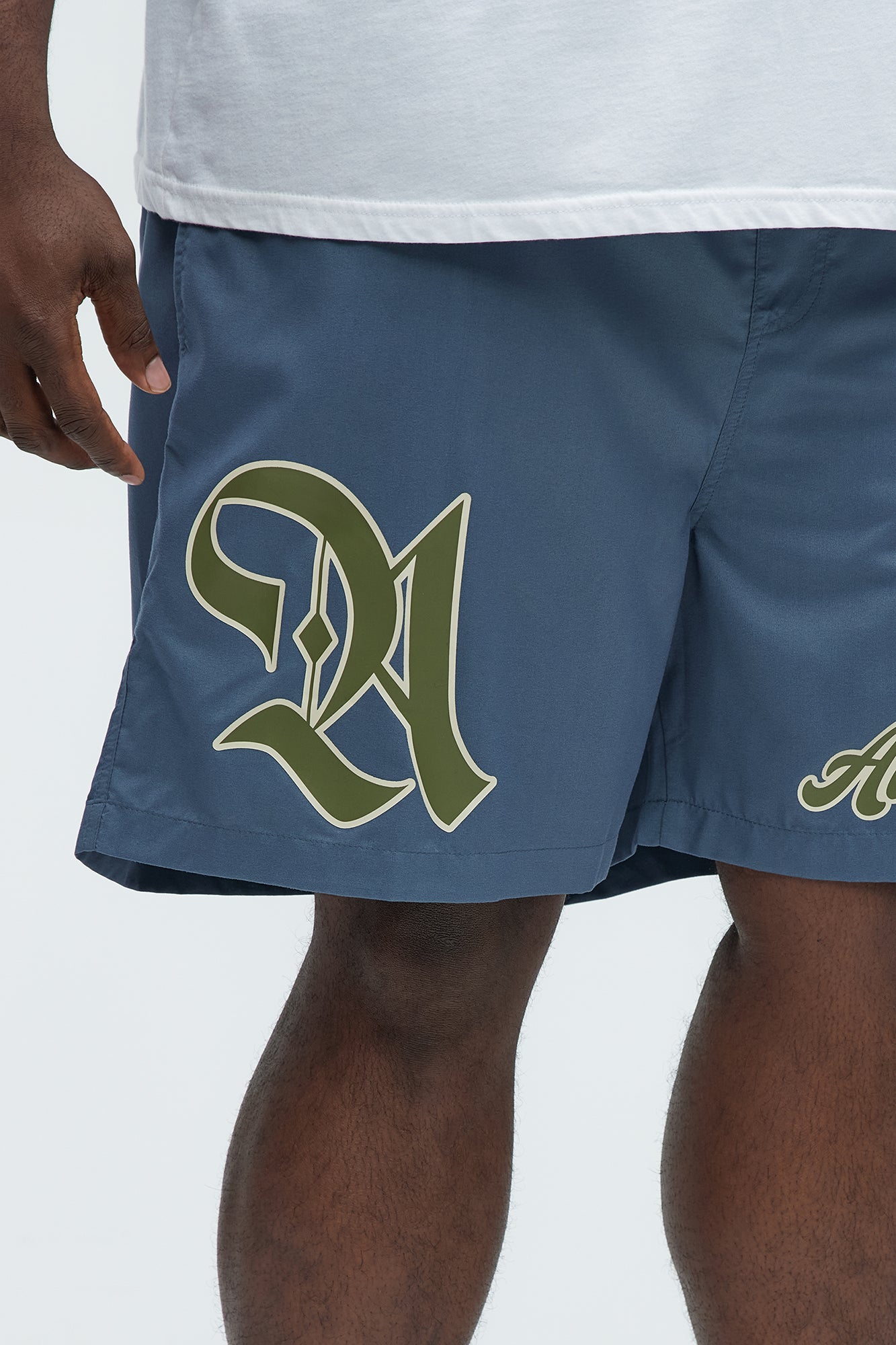 Authentic Lifestyle Swim Mid Trunk - Grey - Image 7