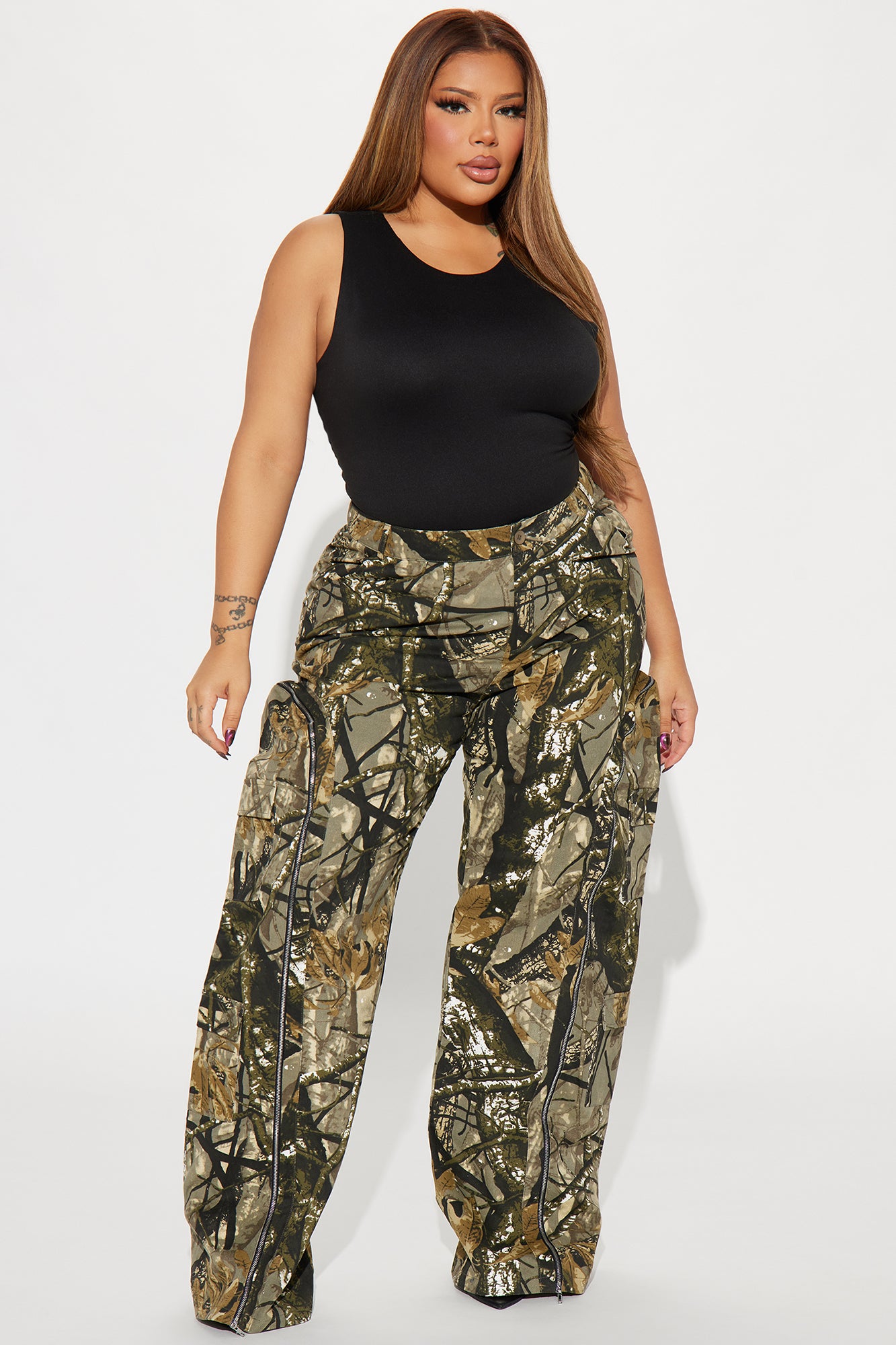 Had You Fooled Tree Camo Pant - Olive/combo - Image 5