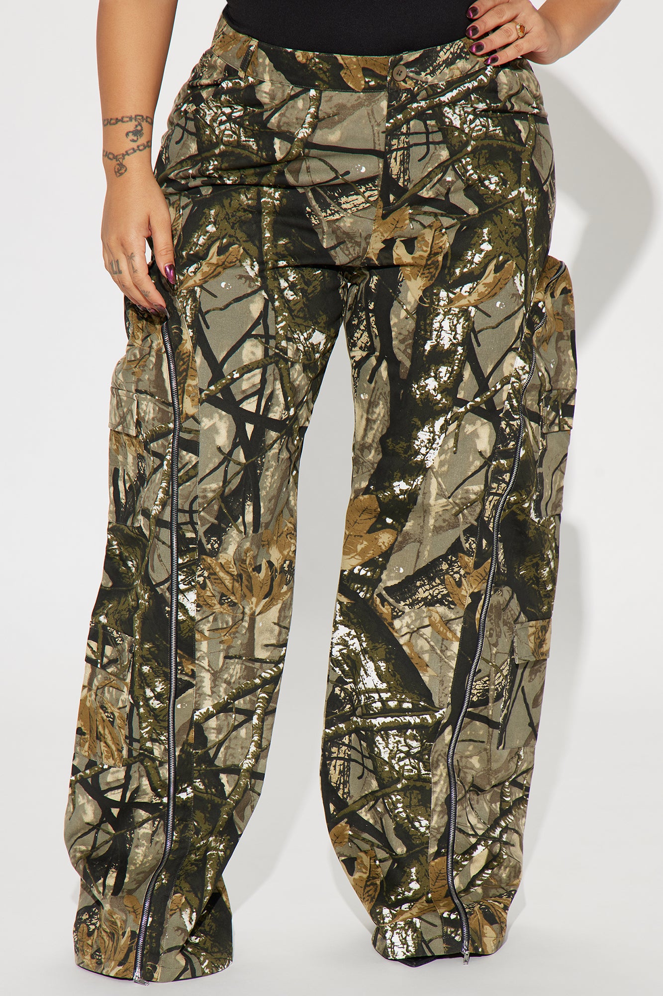 Had You Fooled Tree Camo Pant - Olive/combo - Image 6