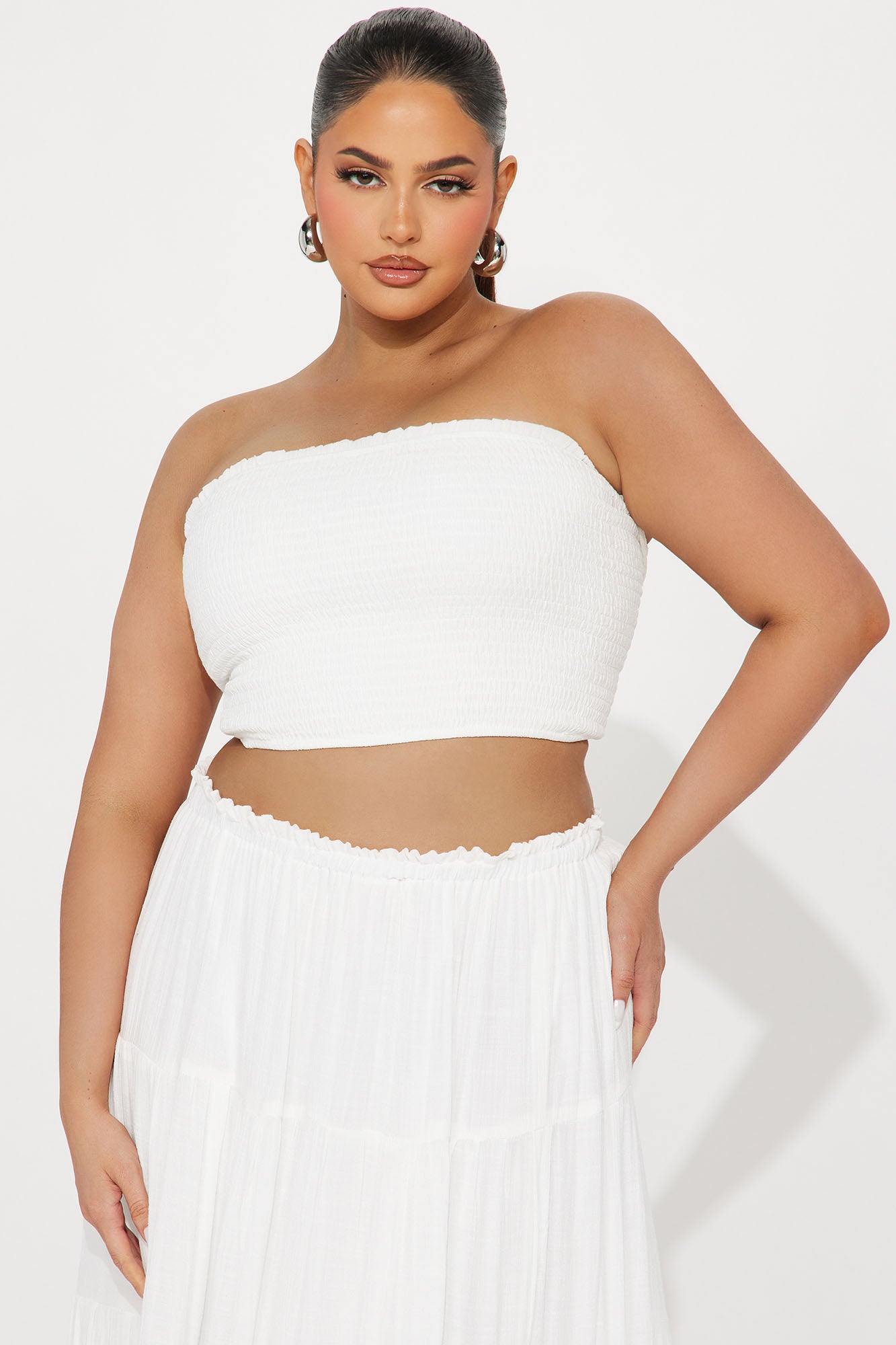 Lost In Paradise Skirt Set - White - Image 5