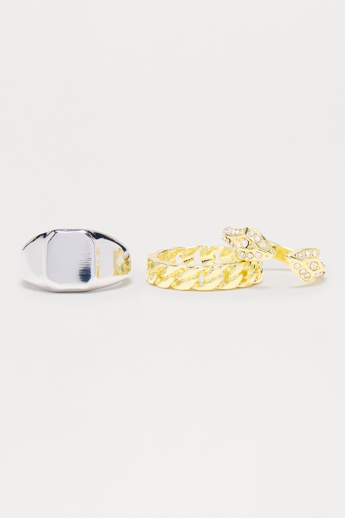 Classic Signet Ring Set - Gold/Multi - Image 3