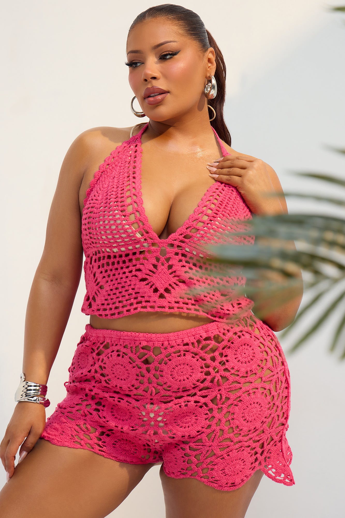 Desi Crochet Set - Hot Pink - Image 5