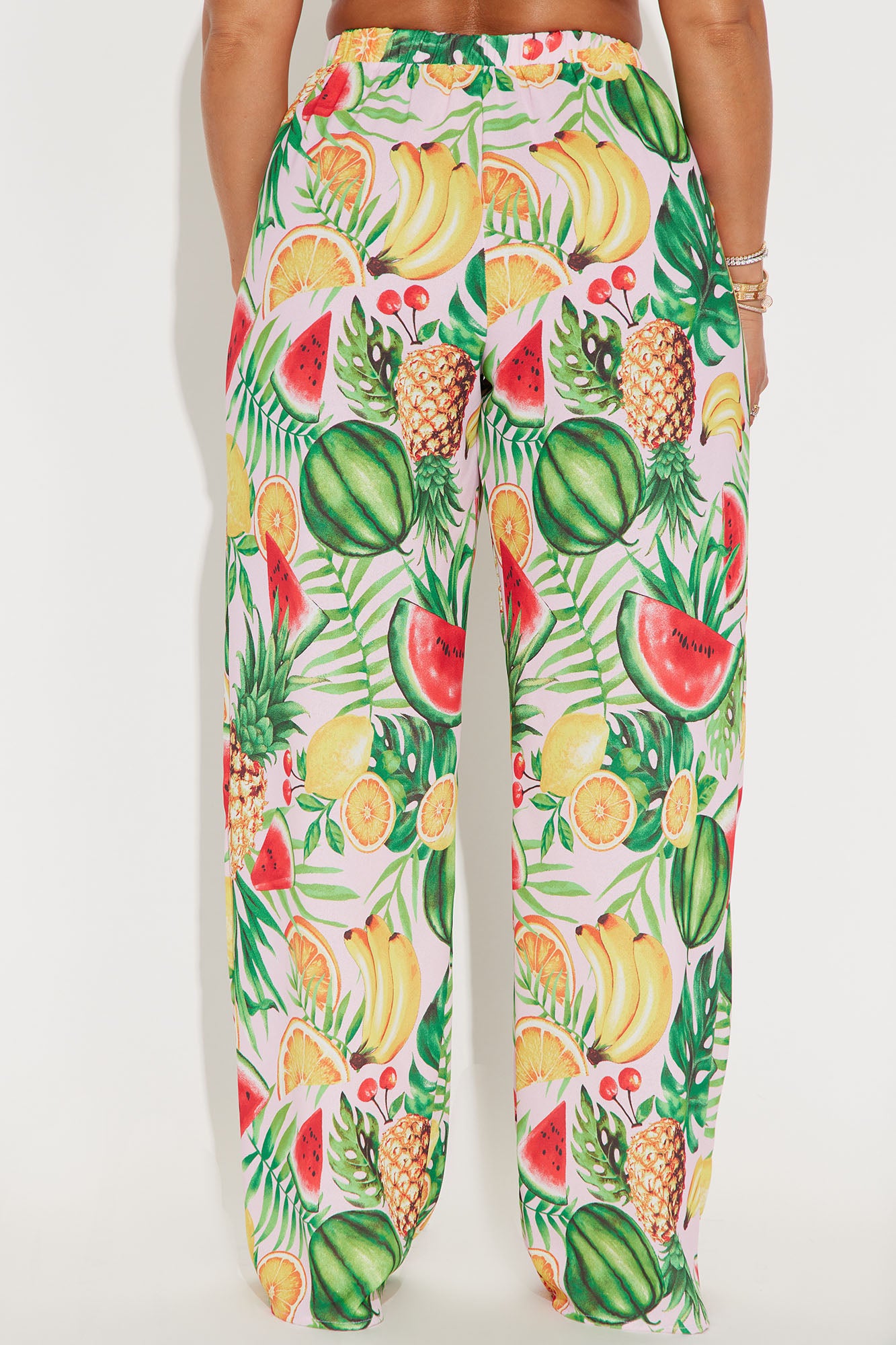 Juicier Times Fruit Wide Leg Pants - Pink/combo - Image 3