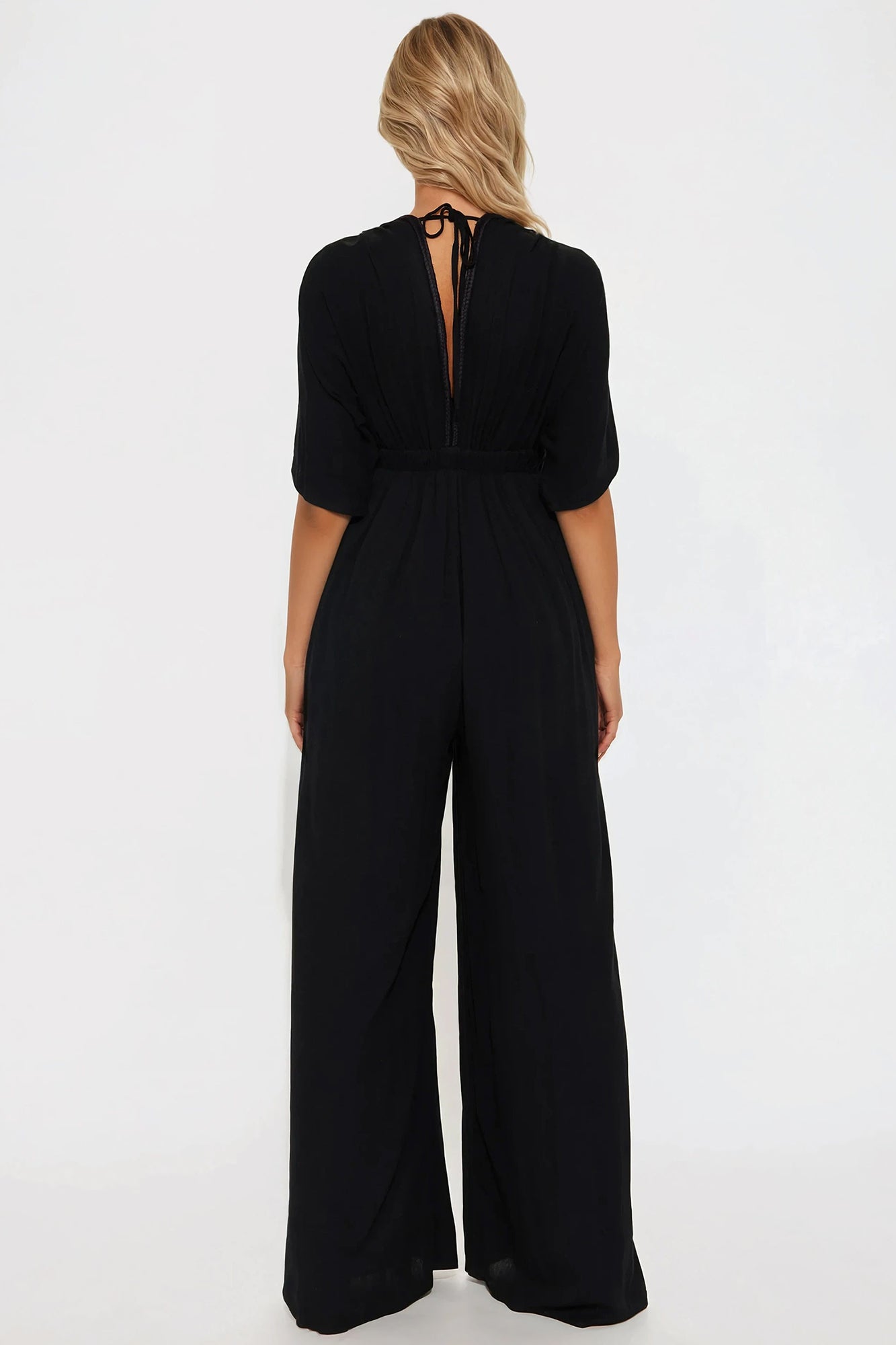 New Mindset Wide Leg Jumpsuit - Black - Image 3