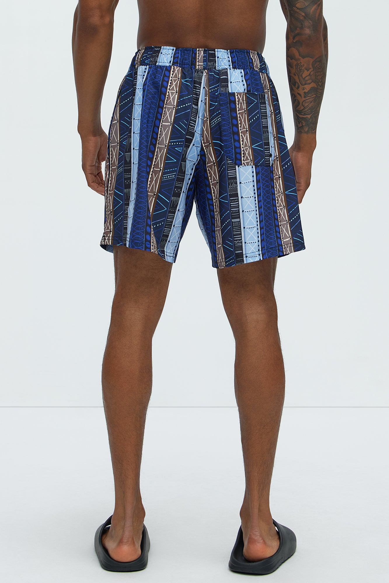 Tribal Tapestry Printed Swim Classic Trunk - Multi Color - Image 4