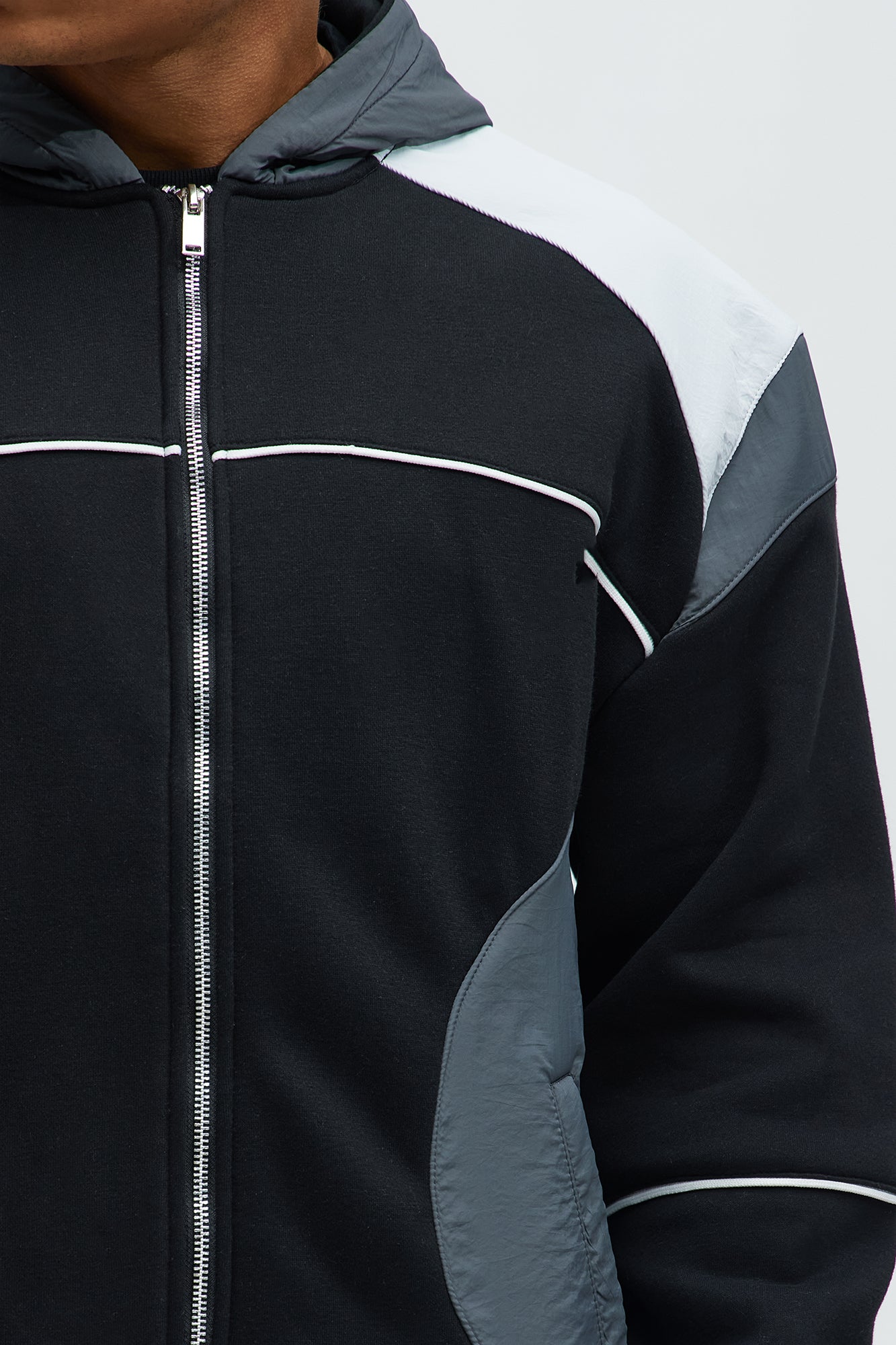 Fye Zip Up Hoodie - Black - Image 4