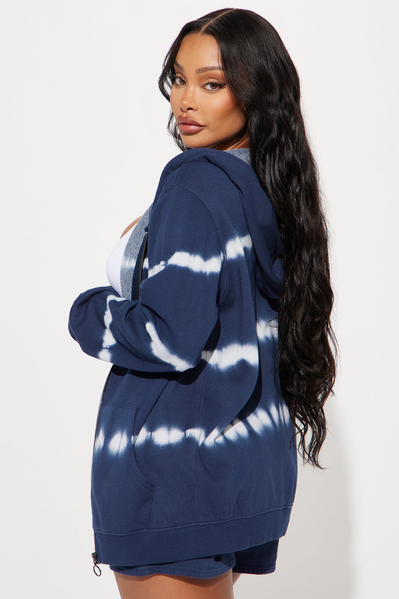 Alana Tie Dye Short Set - Navy/combo - Image 3