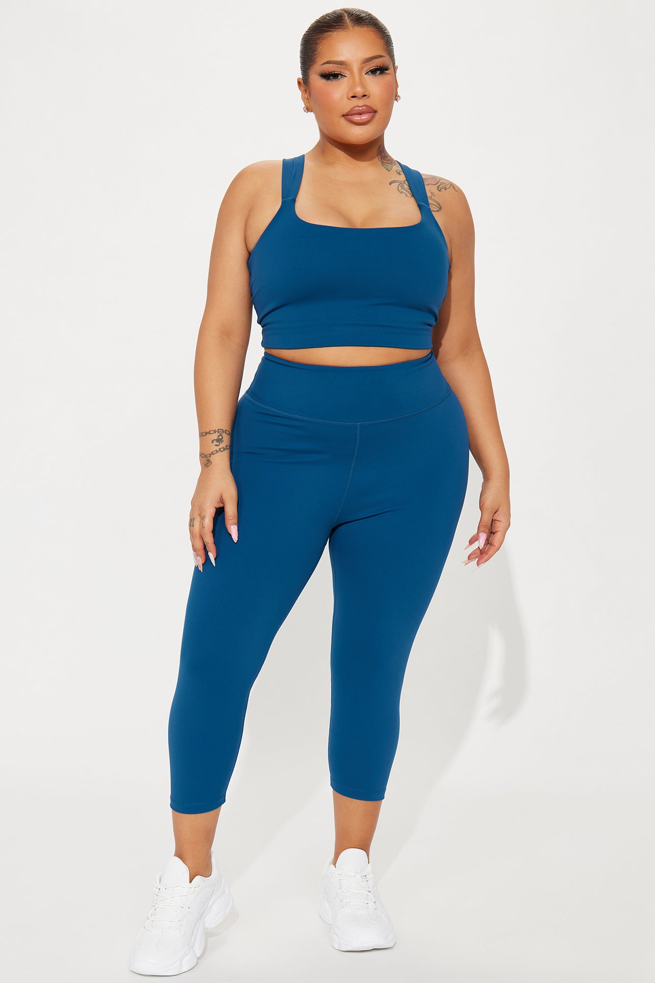 Flexibility Super Soft Capri Active Legging - Navy - Image 5