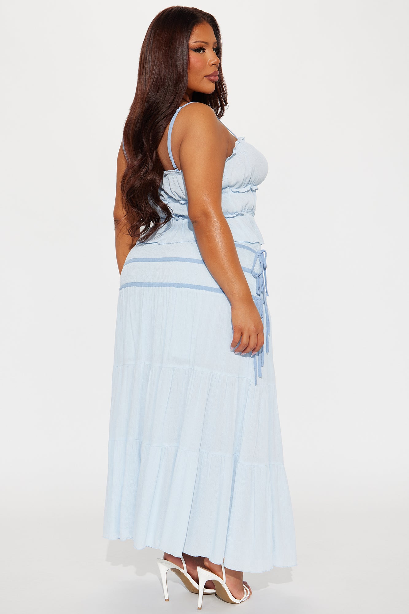 Paradise Pair Maxi Skirt Set - Blue - Image 7
