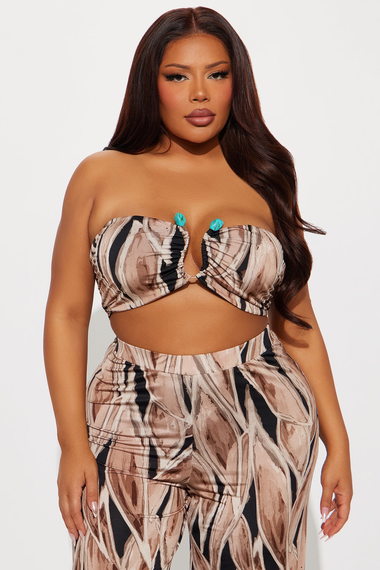 Alessia Pant Set - Taupe/combo - Image 5