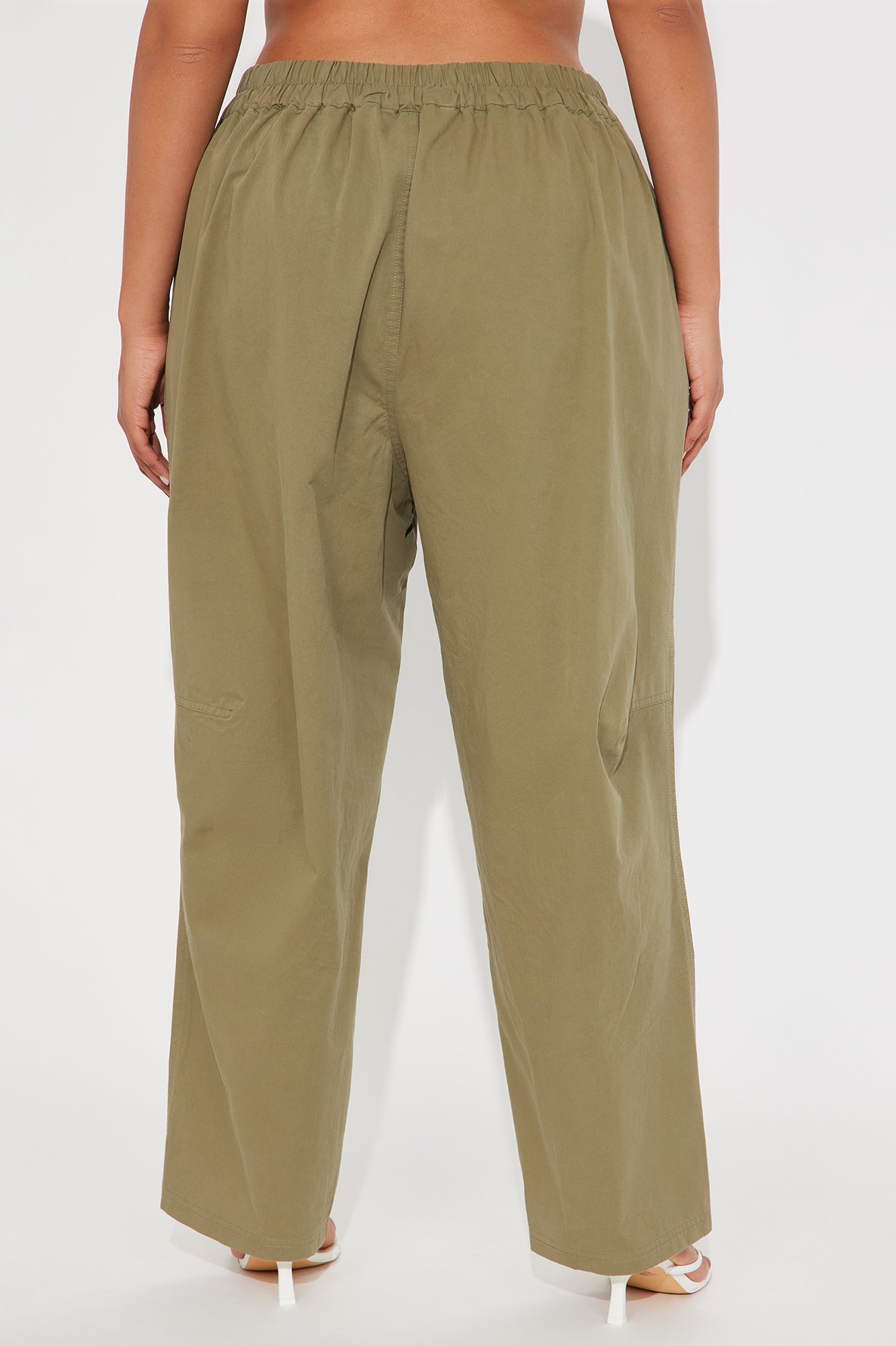 Alinea Barrel Twill Pant - Olive - Image 6