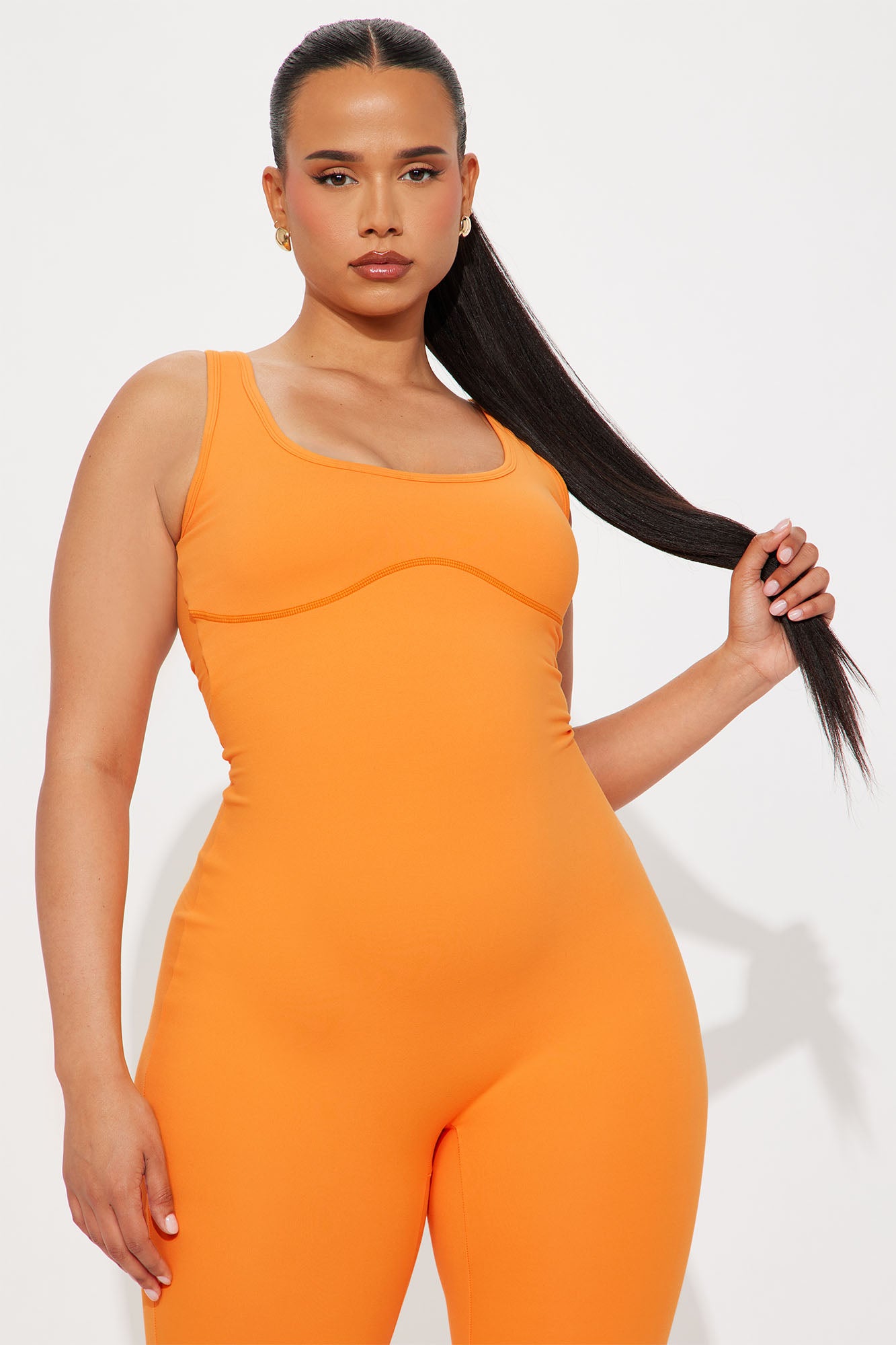 Sunrise Session Super Soft Active Jumpsuit - Tangerine - Image 6