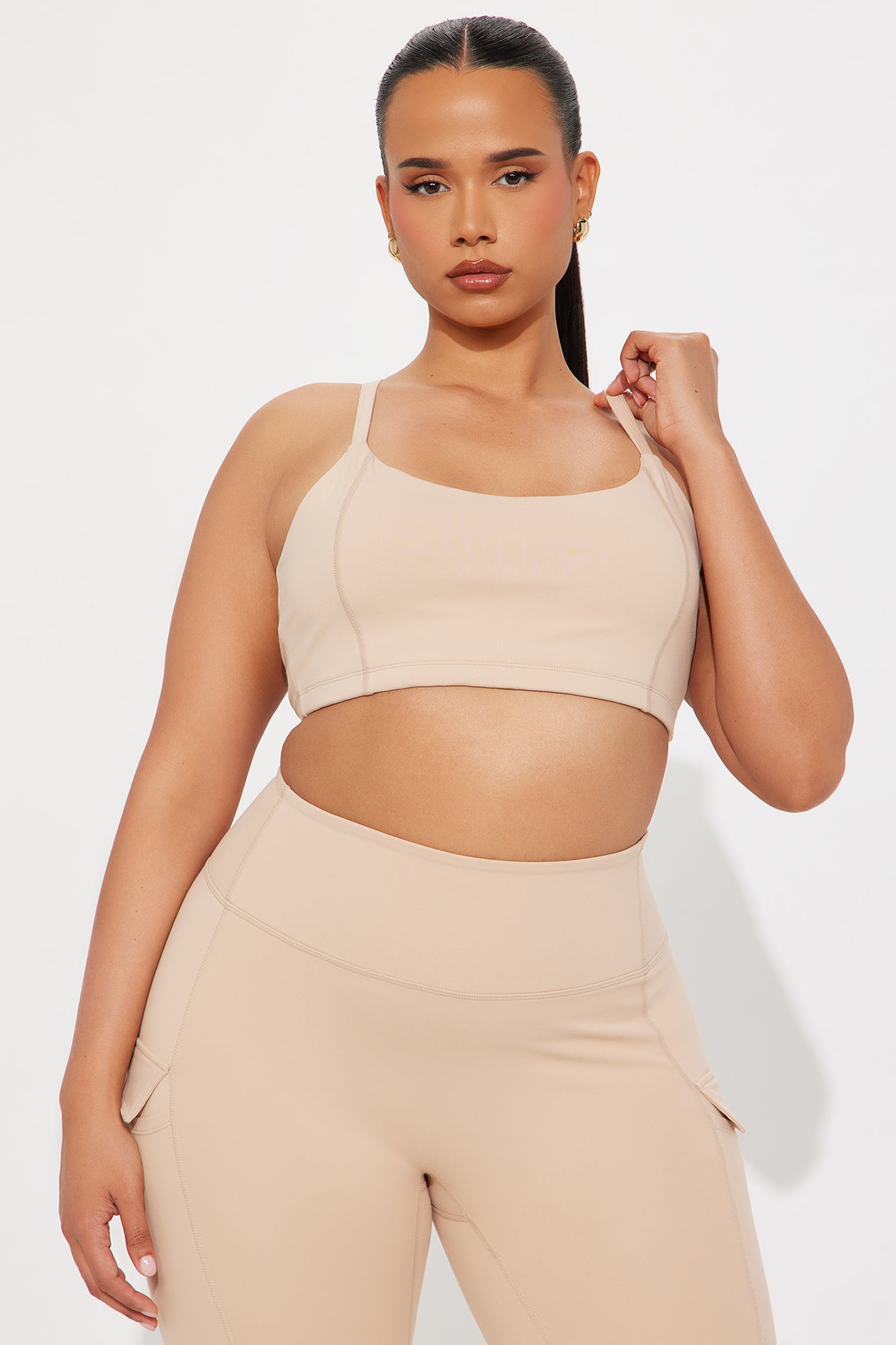 Sweat Out Super Soft Sports Bra - Tan - Image 5